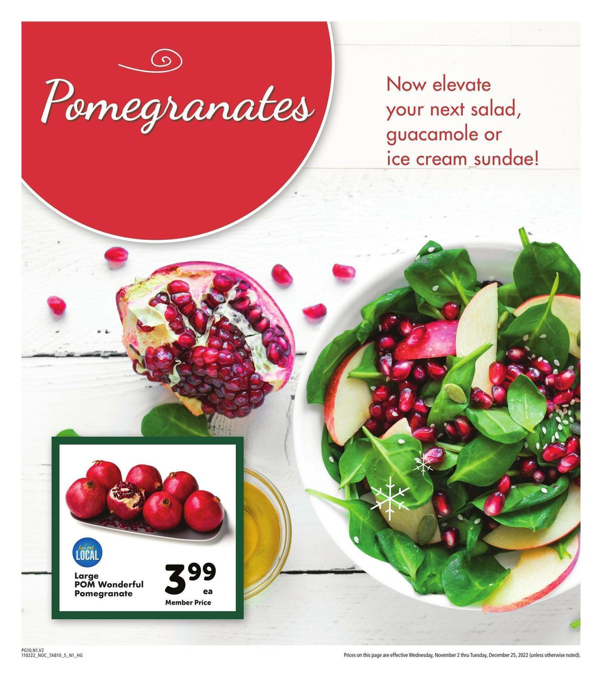 Safeway Holiday Guide Weekly Ad from November 2