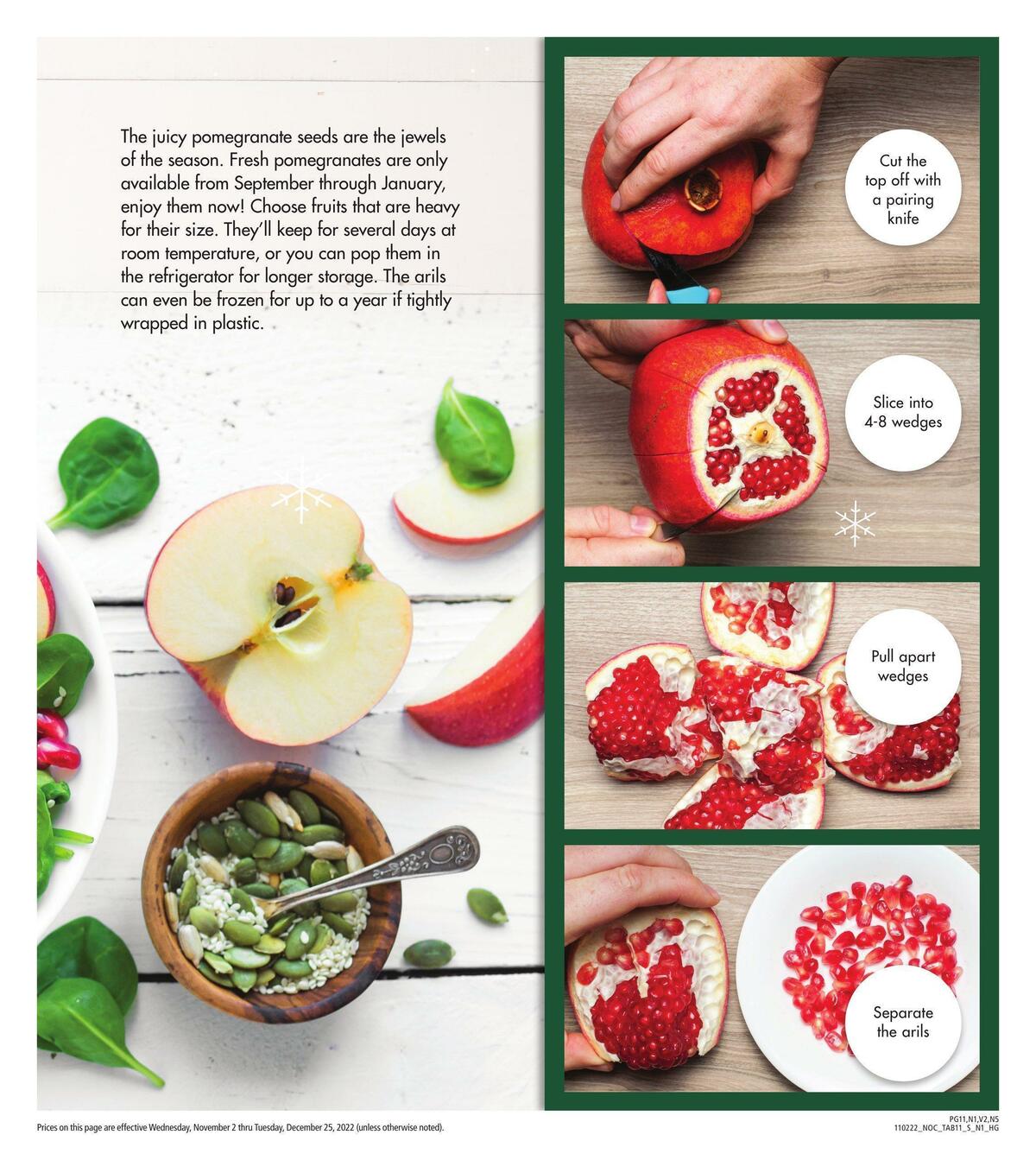 Safeway Holiday Guide Weekly Ad from November 2