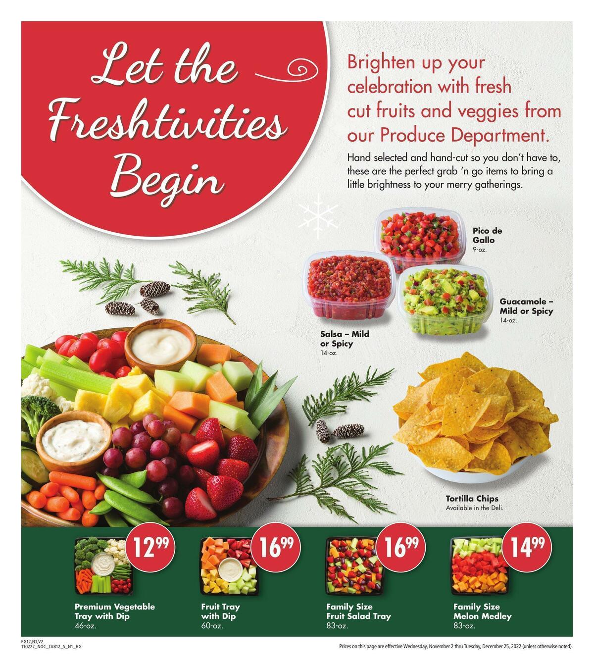 Safeway Holiday Guide Weekly Ad from November 2