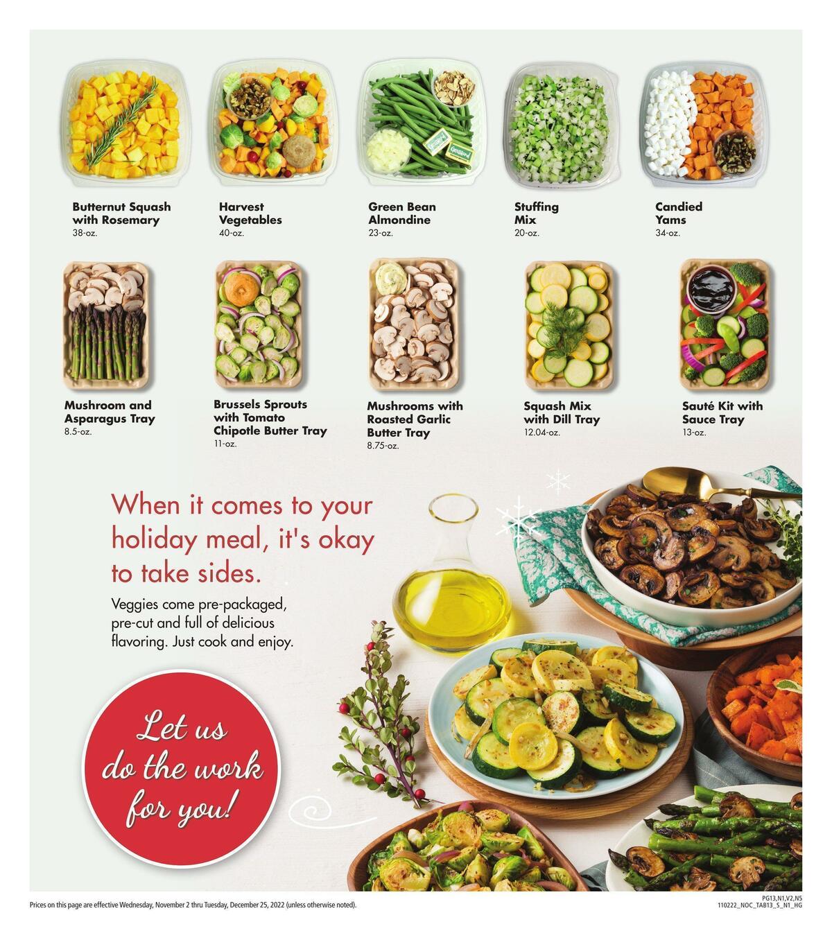 Safeway Holiday Guide Weekly Ad from November 2