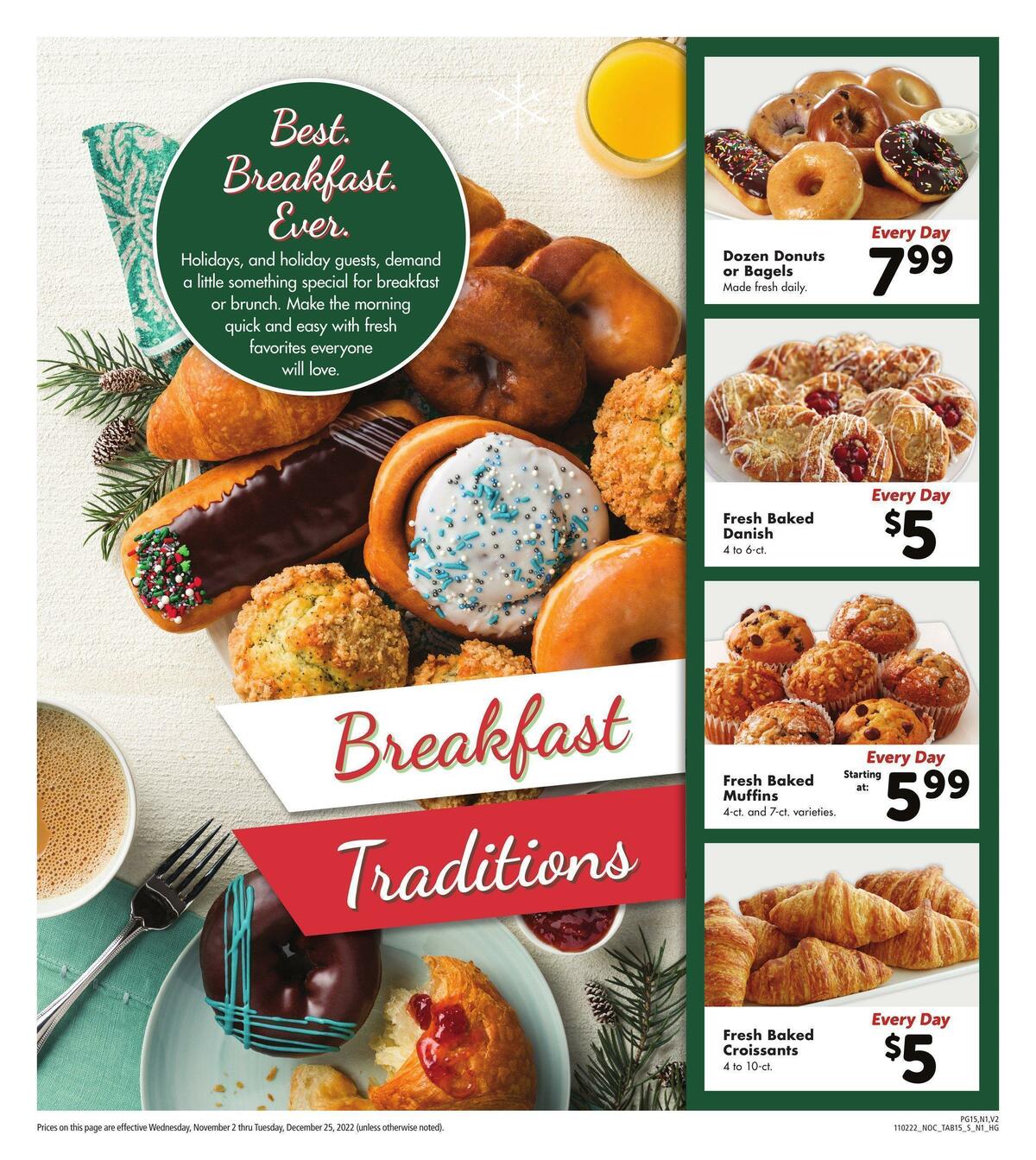 Safeway Holiday Guide Weekly Ad from November 2
