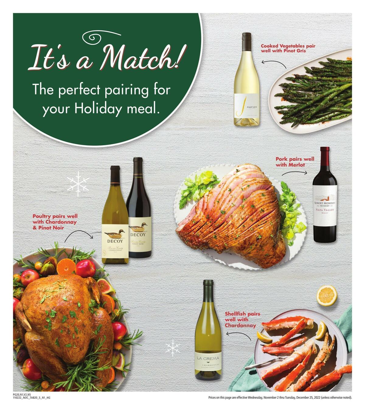 Safeway Holiday Guide Weekly Ad from November 2