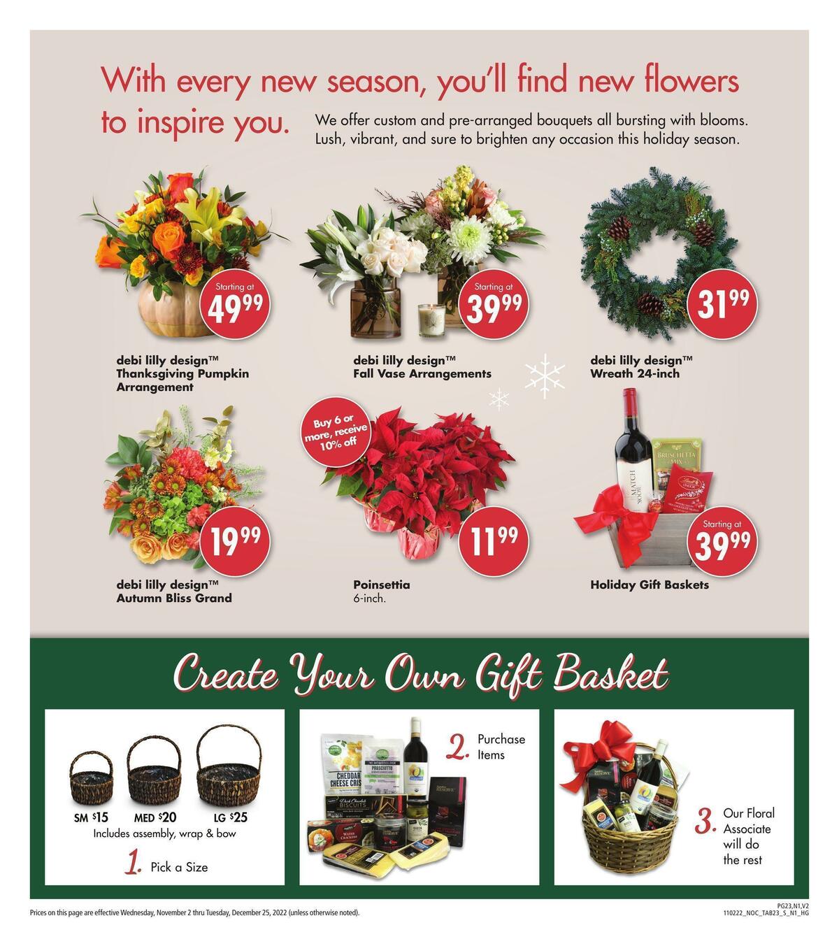 Safeway Holiday Guide Weekly Ad from November 2