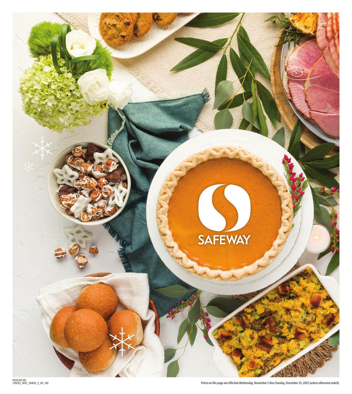 Safeway Holiday Guide Weekly Ad from November 2