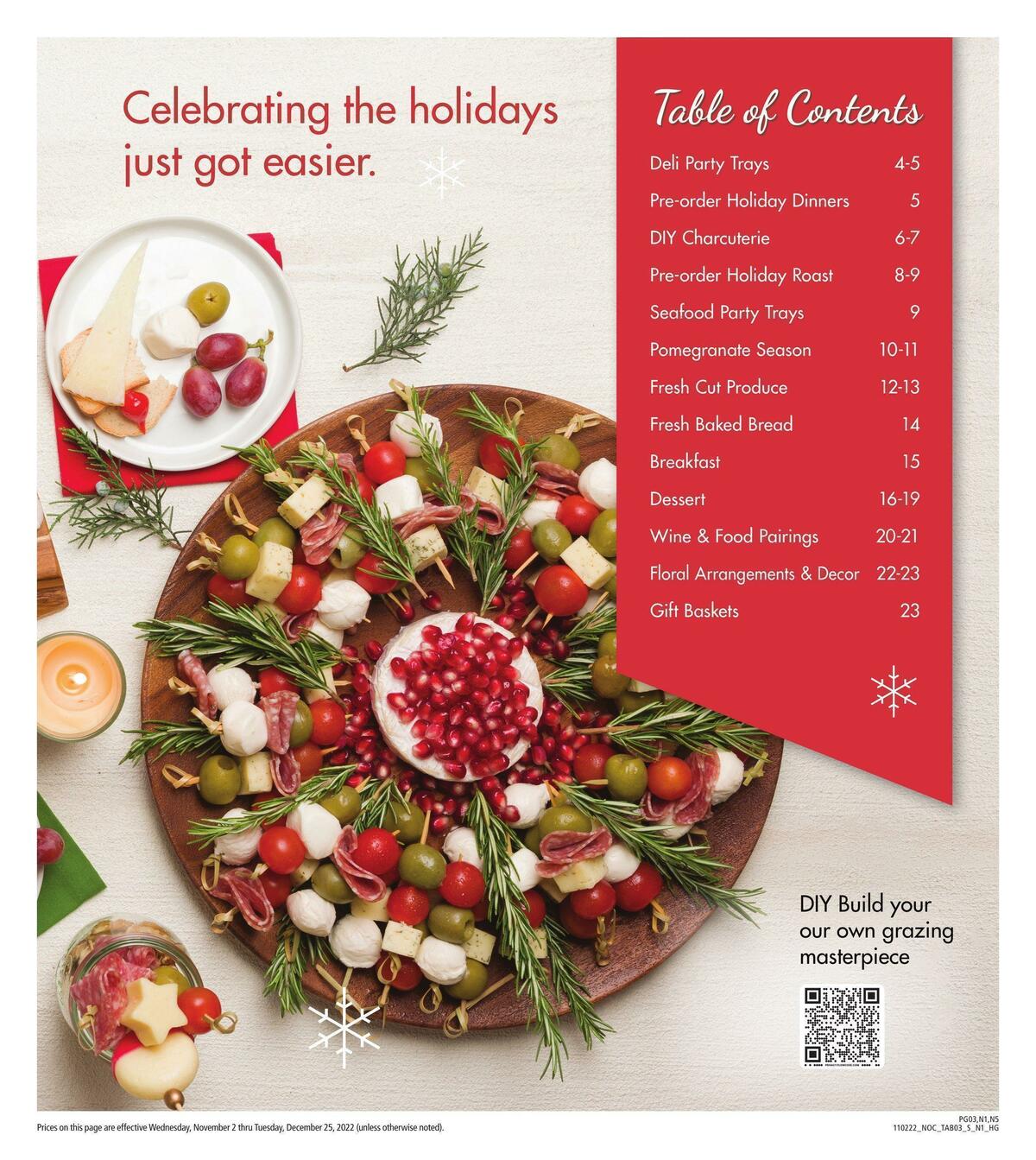 Safeway Holiday Guide Weekly Ad from November 2