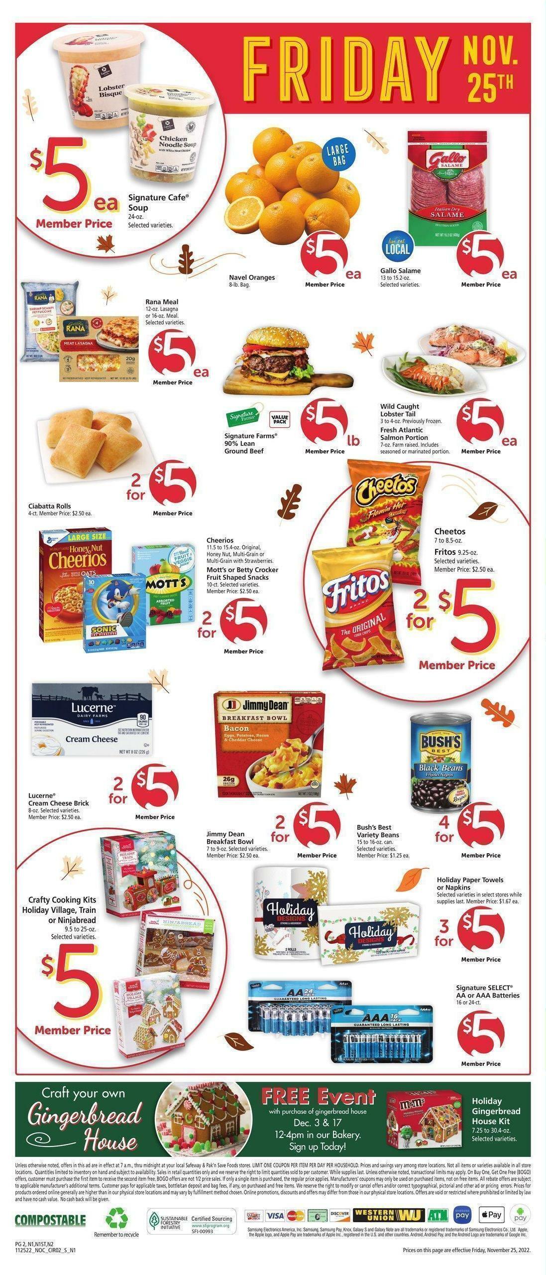 Safeway Weekly Ad from November 25
