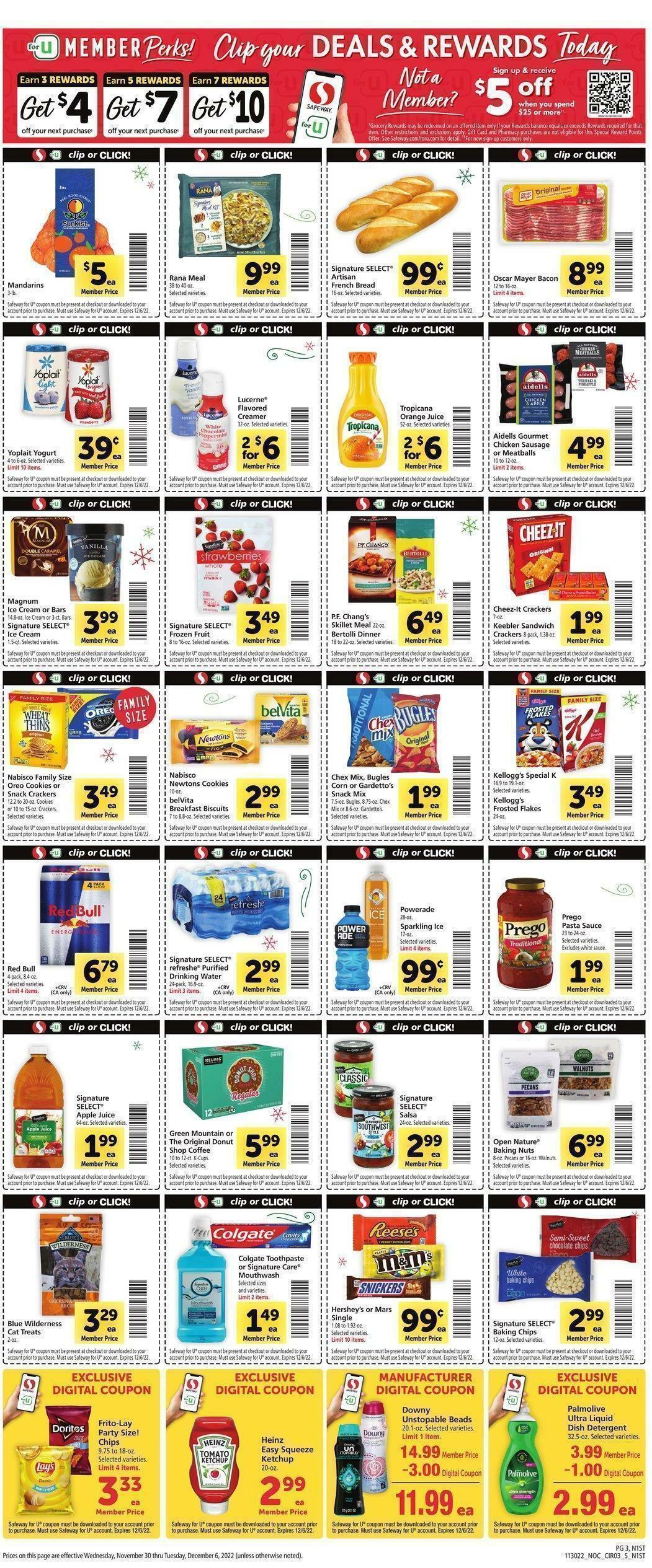 Safeway Weekly Ad from November 30