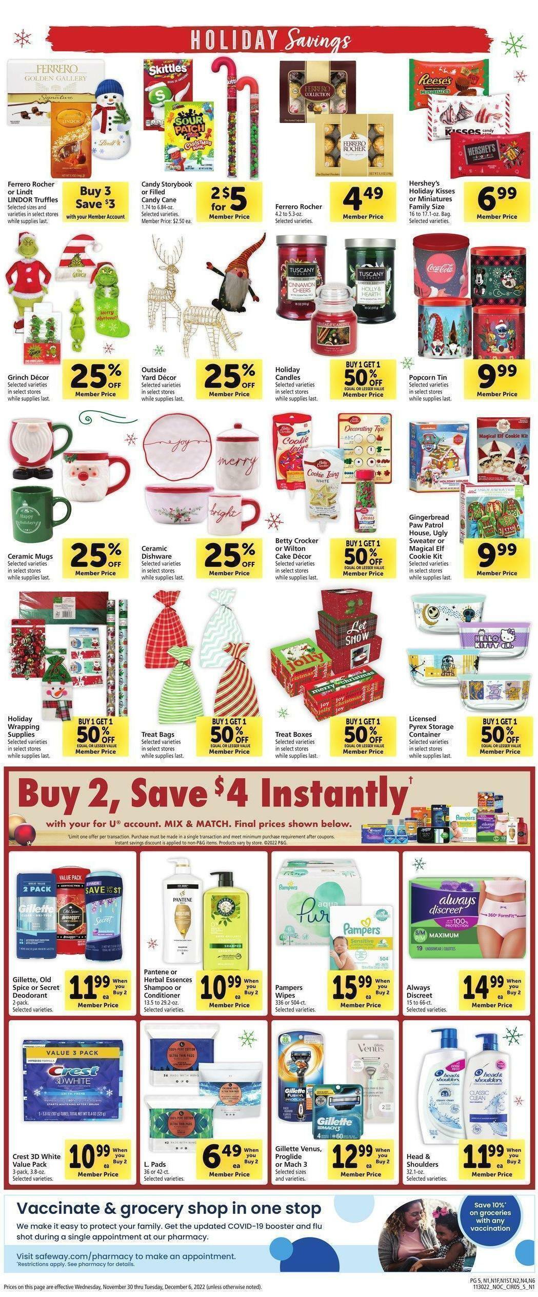 Safeway Weekly Ad from November 30