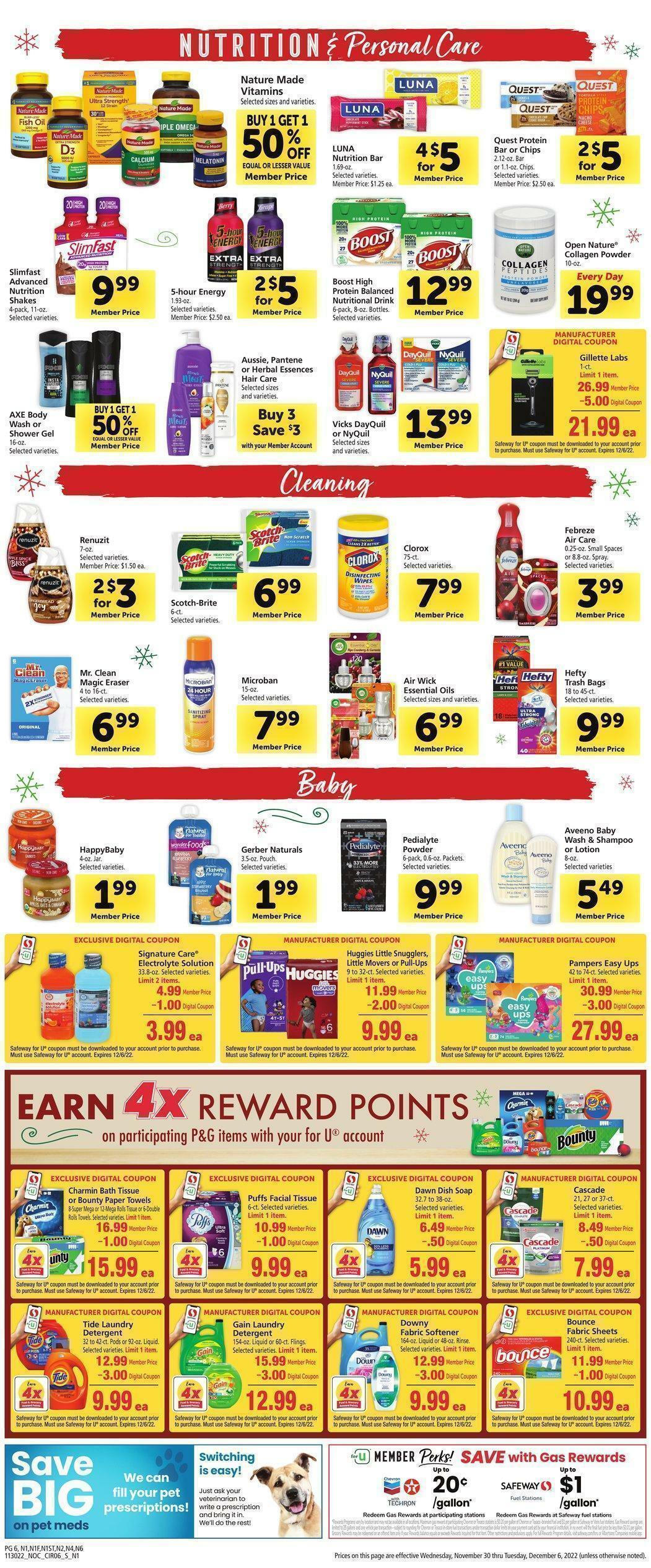 Safeway Weekly Ad from November 30