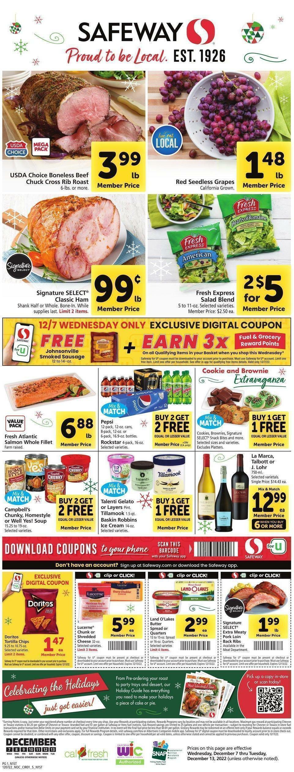 Safeway Weekly Ad from December 7