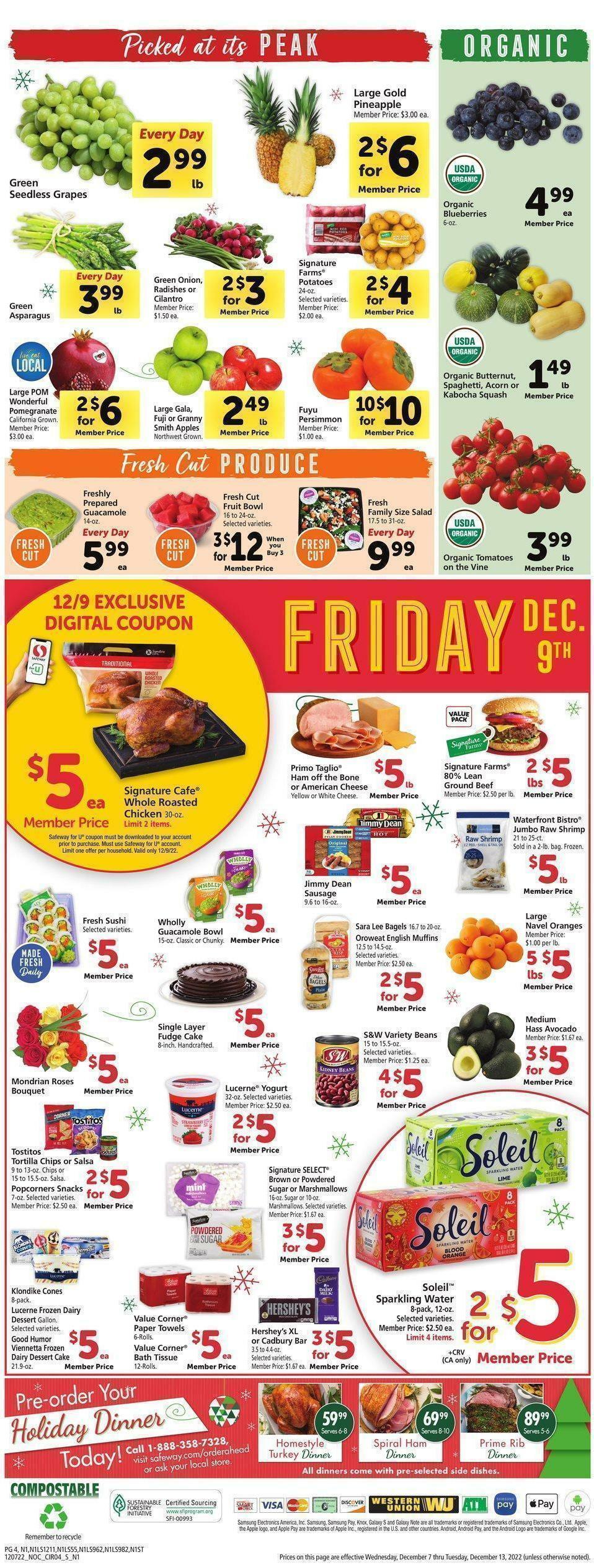 Safeway Weekly Ad from December 7