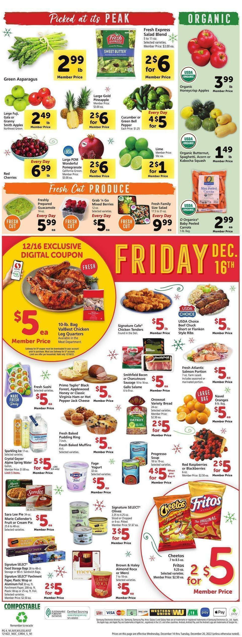 Safeway Weekly Ad from December 14
