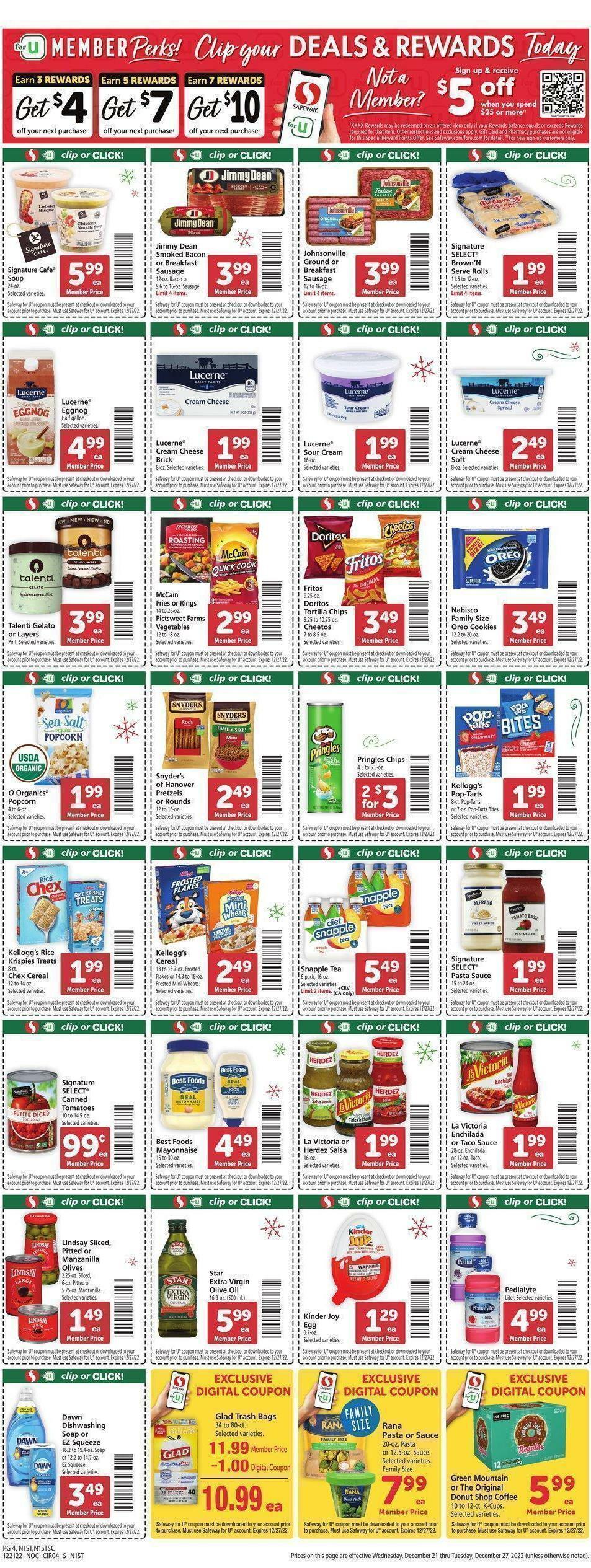 Safeway Weekly Ad from December 21