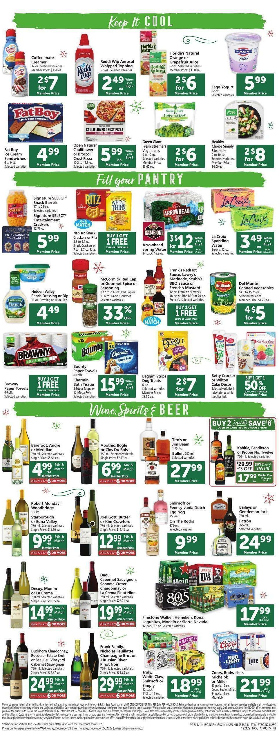 Safeway Weekly Ad from December 21