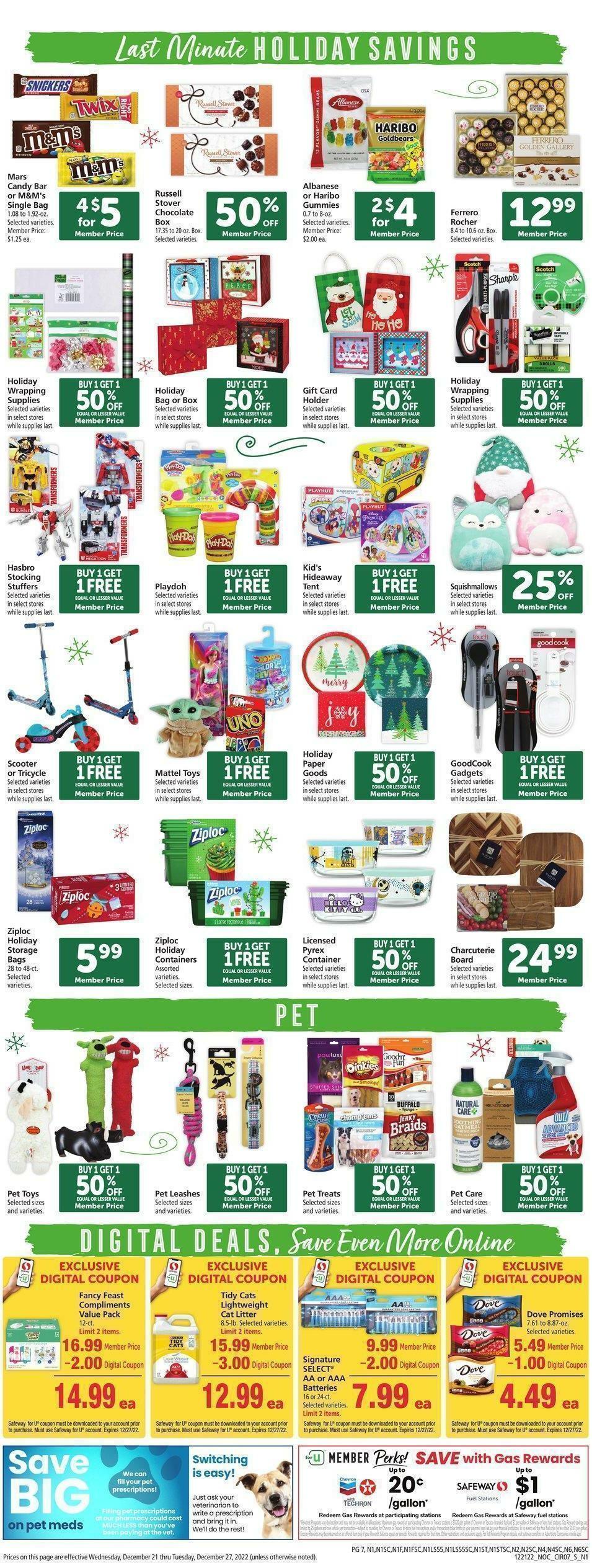 Safeway Weekly Ad from December 21
