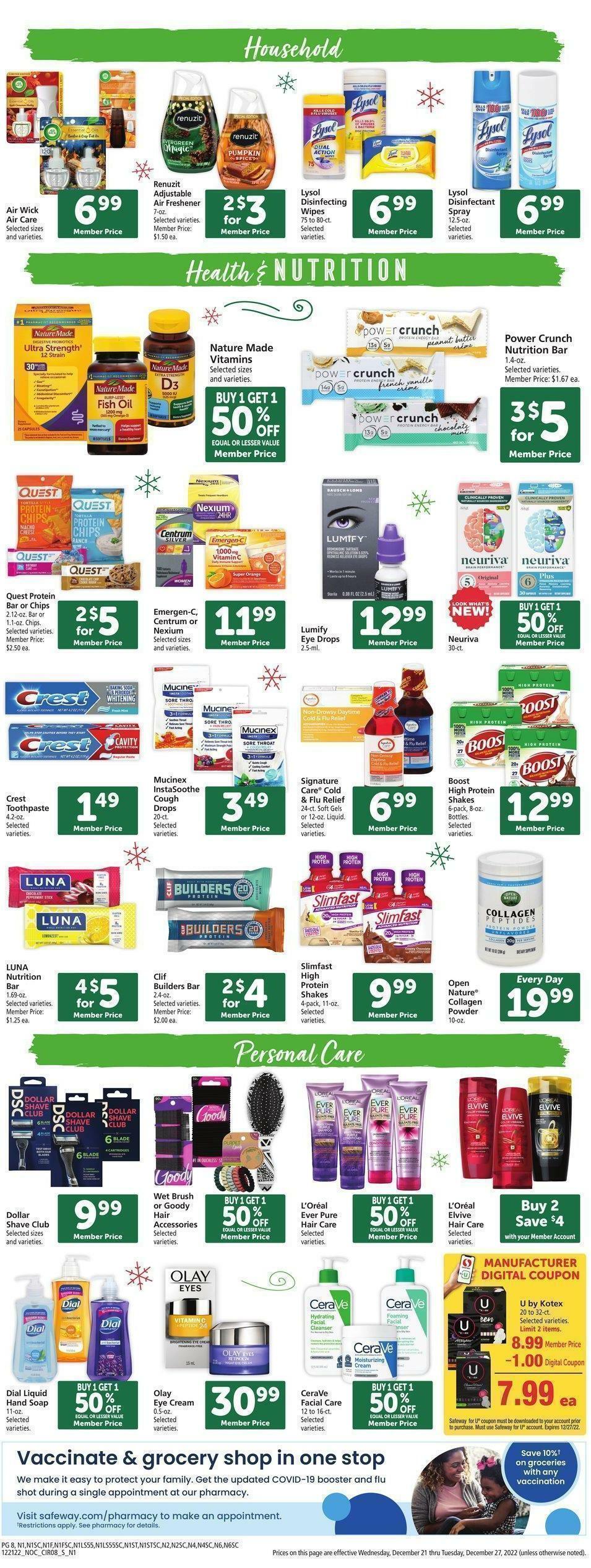 Safeway Weekly Ad from December 21