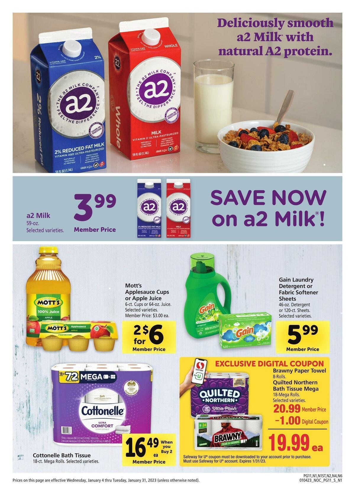 Safeway Big Book of Savings Weekly Ad from January 4