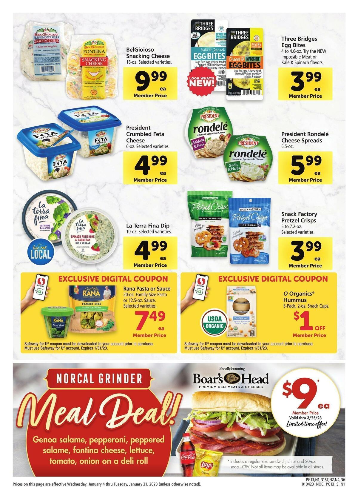 Safeway Big Book of Savings Weekly Ad from January 4