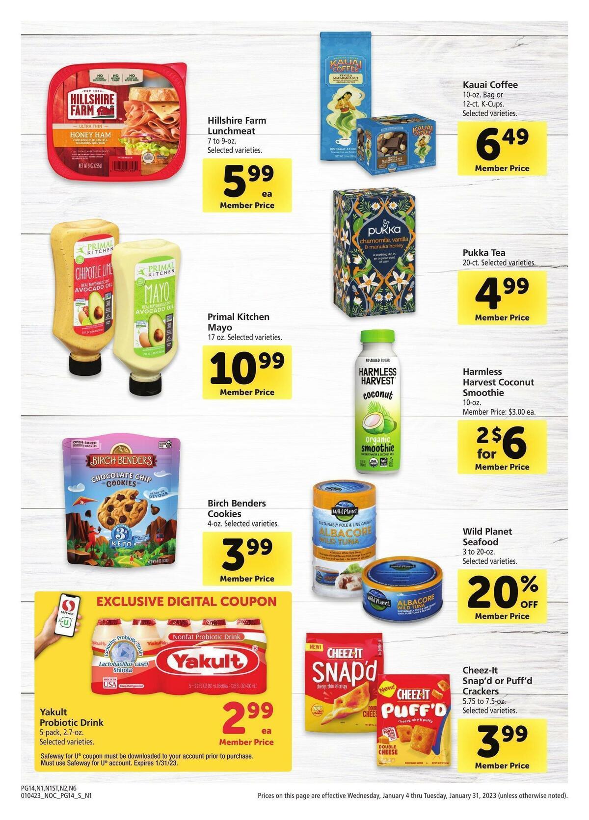 Safeway Big Book of Savings Weekly Ad from January 4