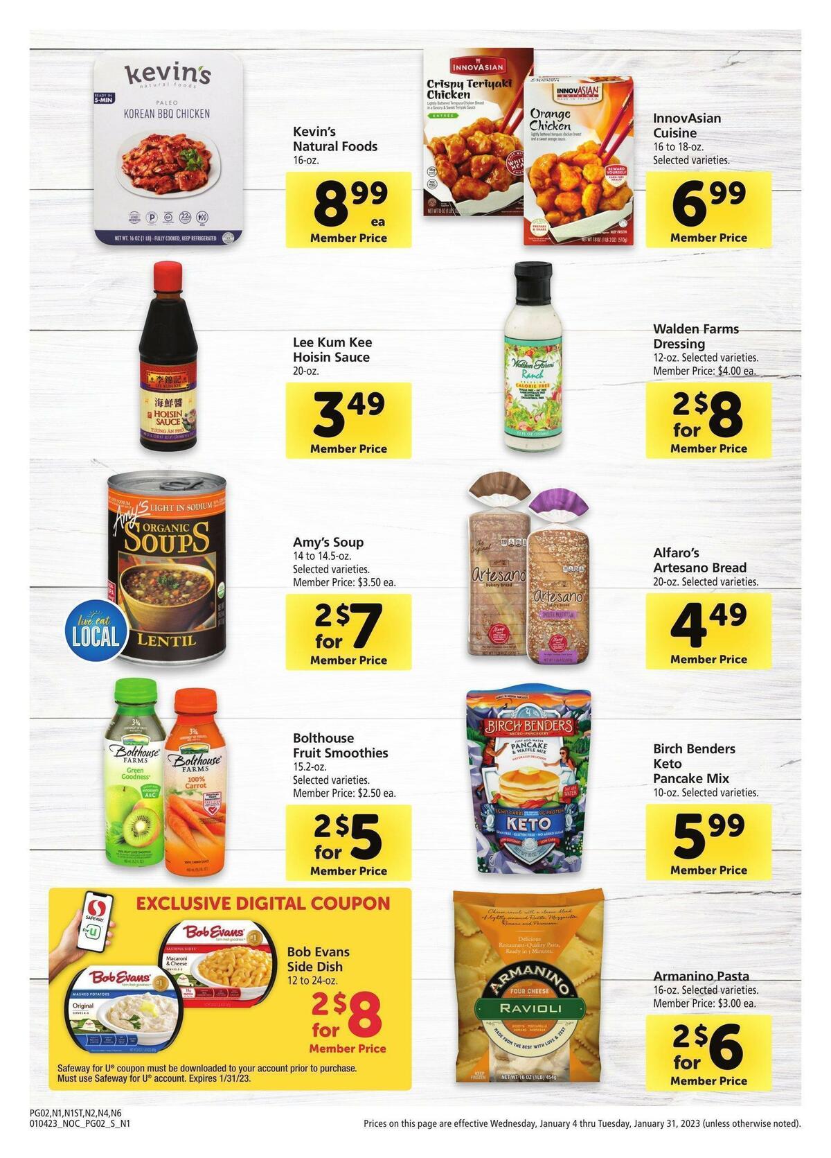 Safeway Big Book of Savings Weekly Ad from January 4