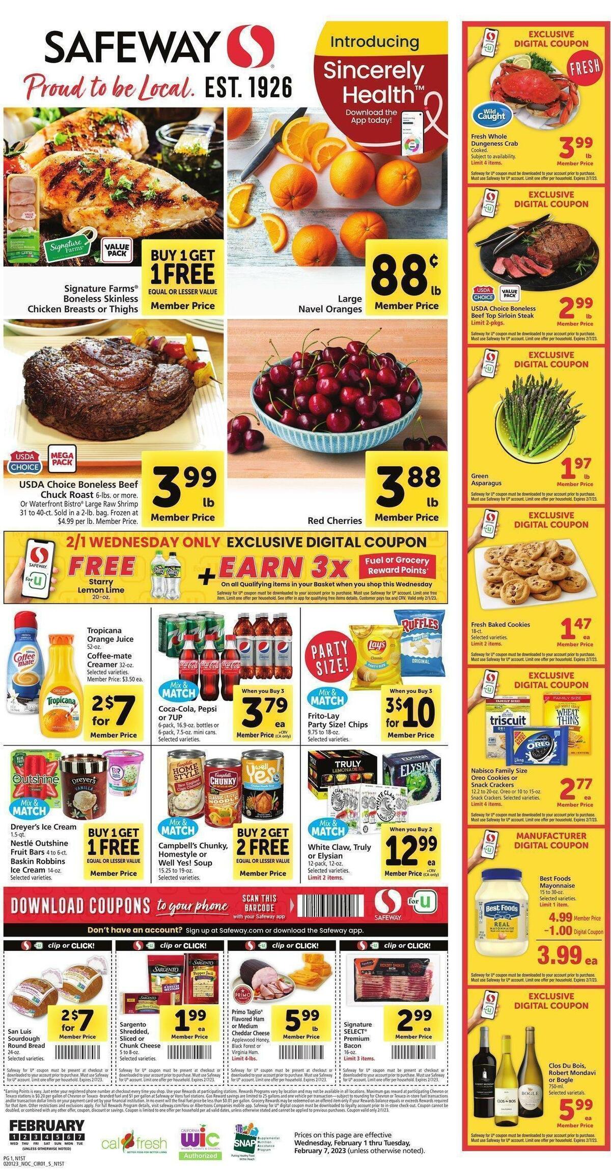 Safeway Weekly Ad from February 1
