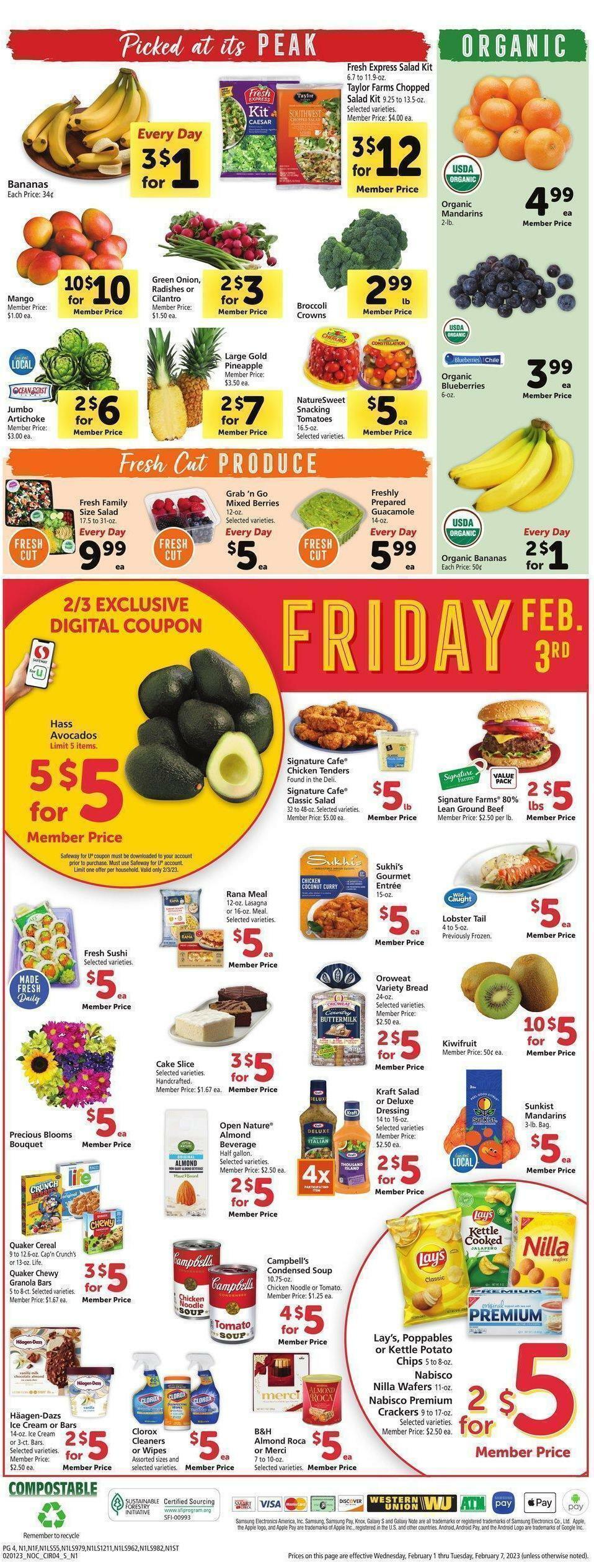 Safeway Weekly Ad from February 1