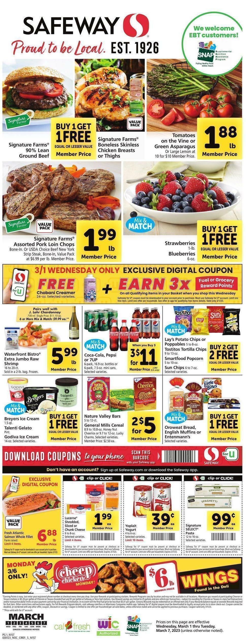 Safeway Weekly Ad from March 1