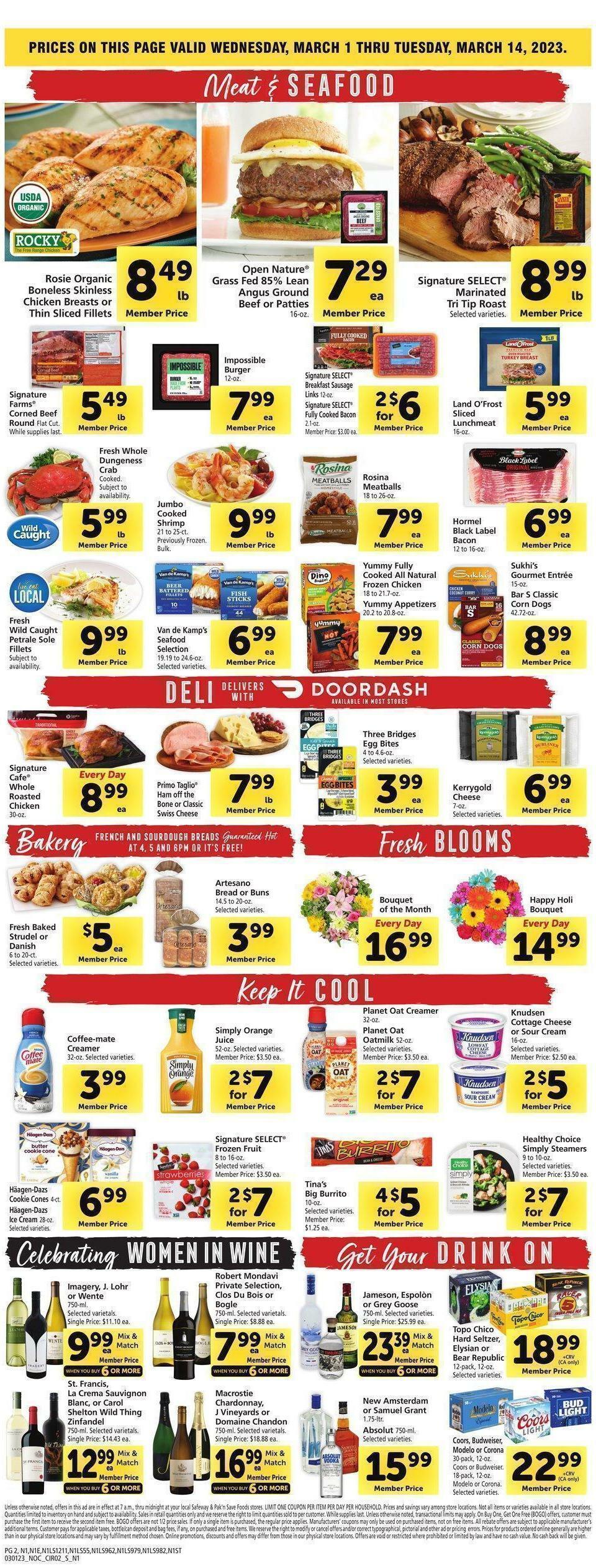 Safeway Weekly Ad from March 1