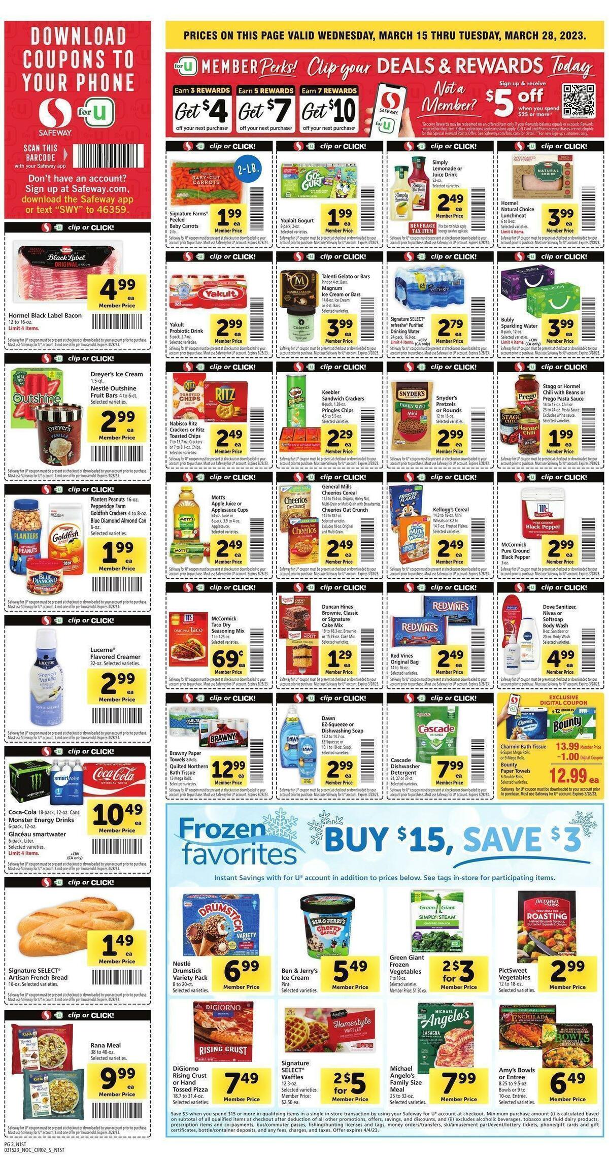 Safeway Weekly Ad from March 15