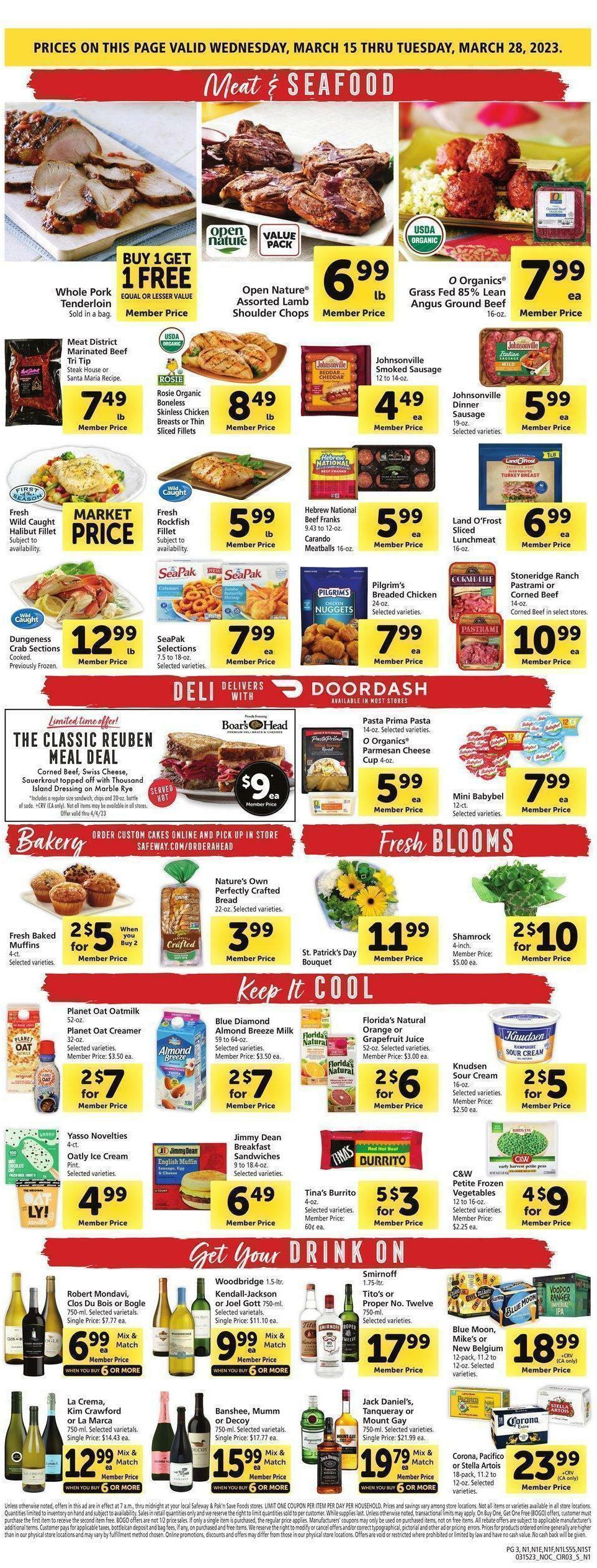 Safeway Weekly Ad from March 15