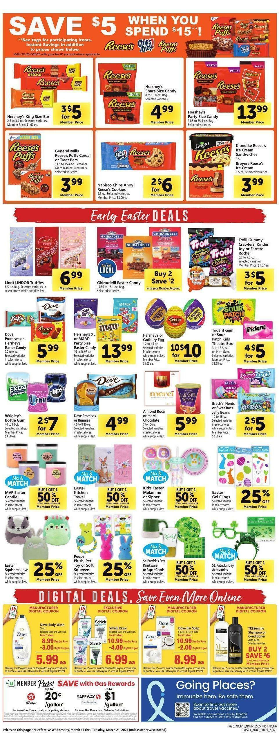Safeway Weekly Ad from March 15