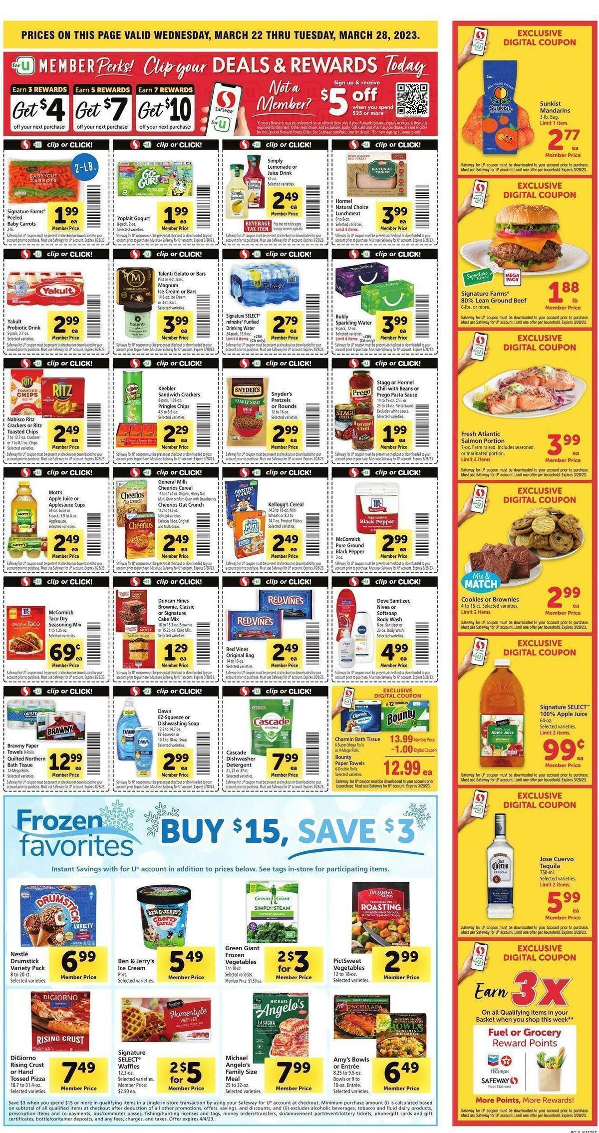 Safeway Weekly Ad from March 22