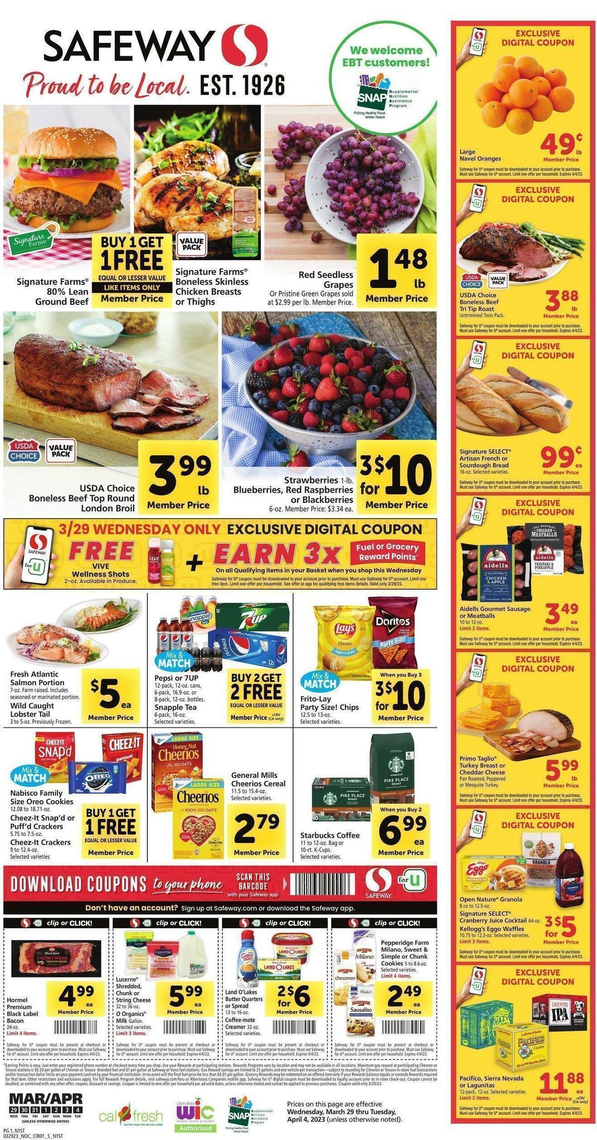 Safeway Weekly Ad from March 29