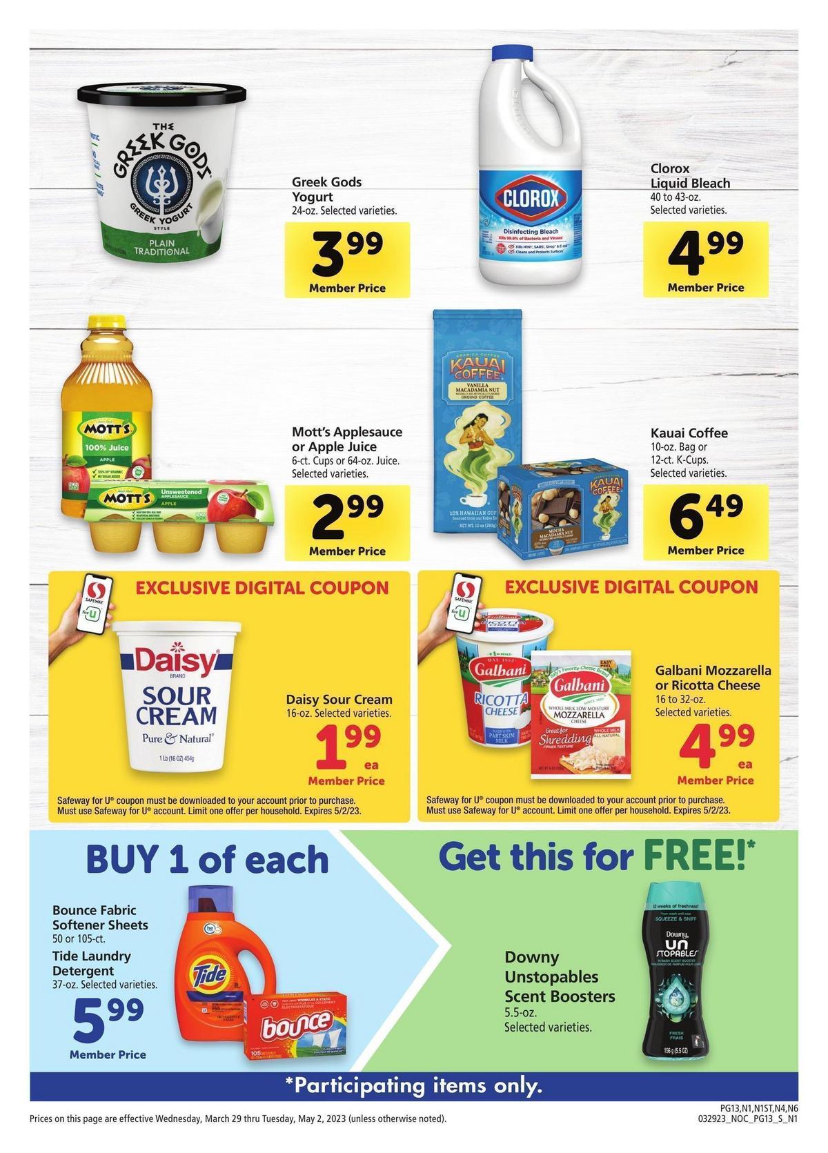 Safeway Big Book of Savings Weekly Ad from March 29
