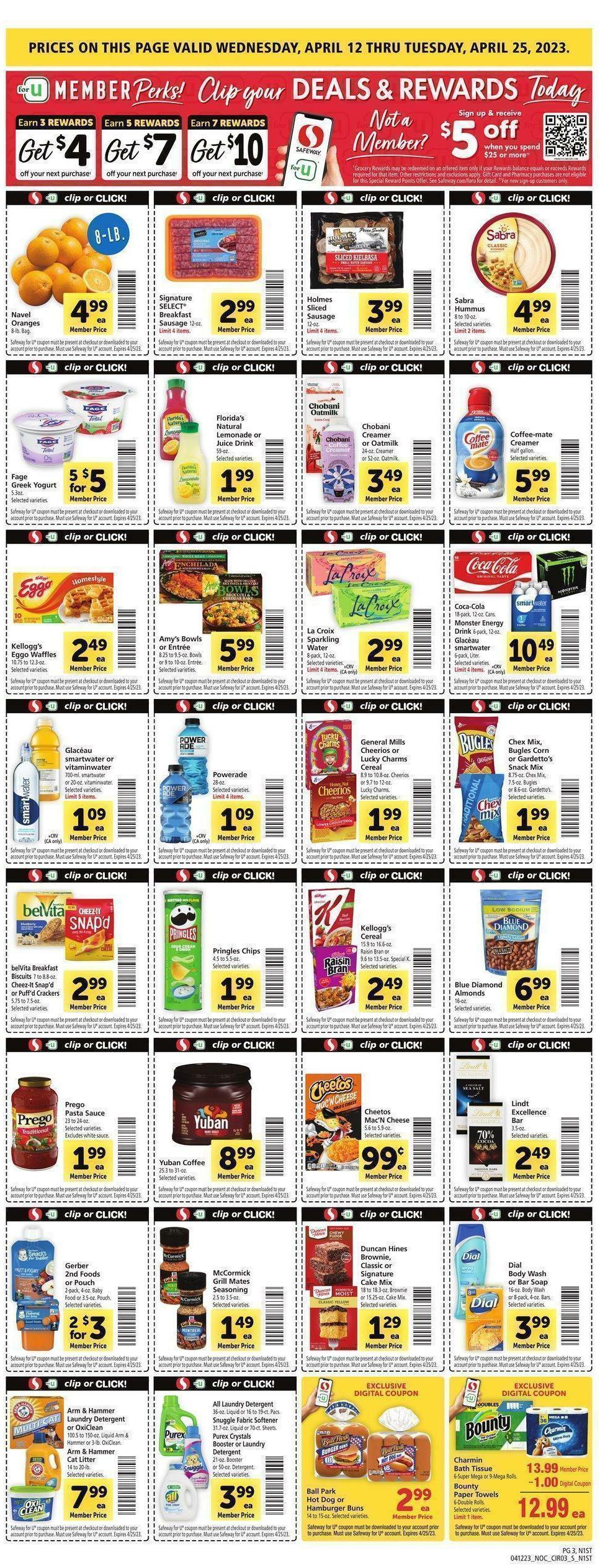 Safeway Weekly Ad from April 12