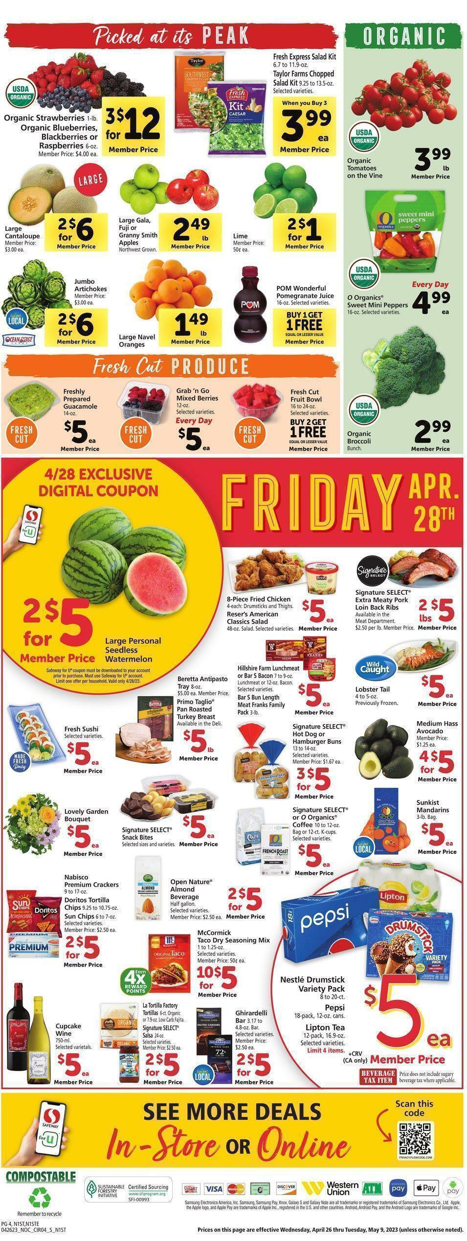 Safeway Weekly Ad from April 26