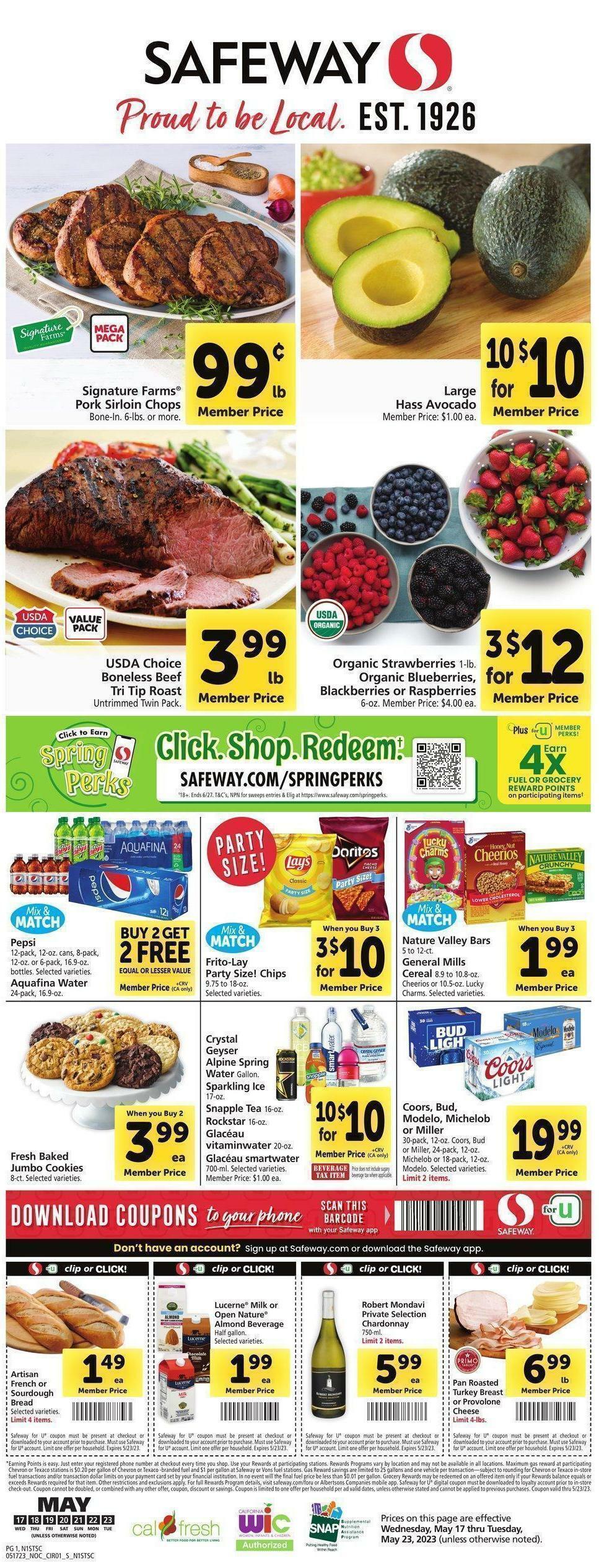 Safeway Weekly Ad from May 17