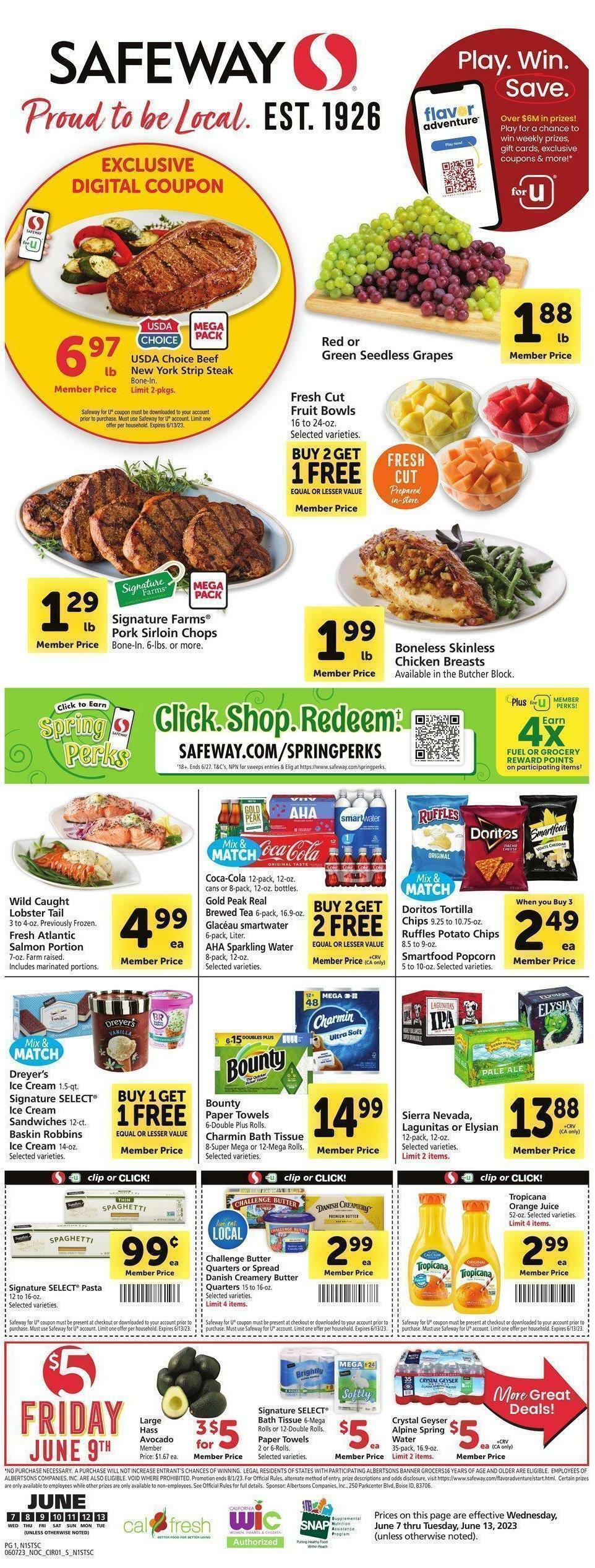Safeway Weekly Ad from June 7