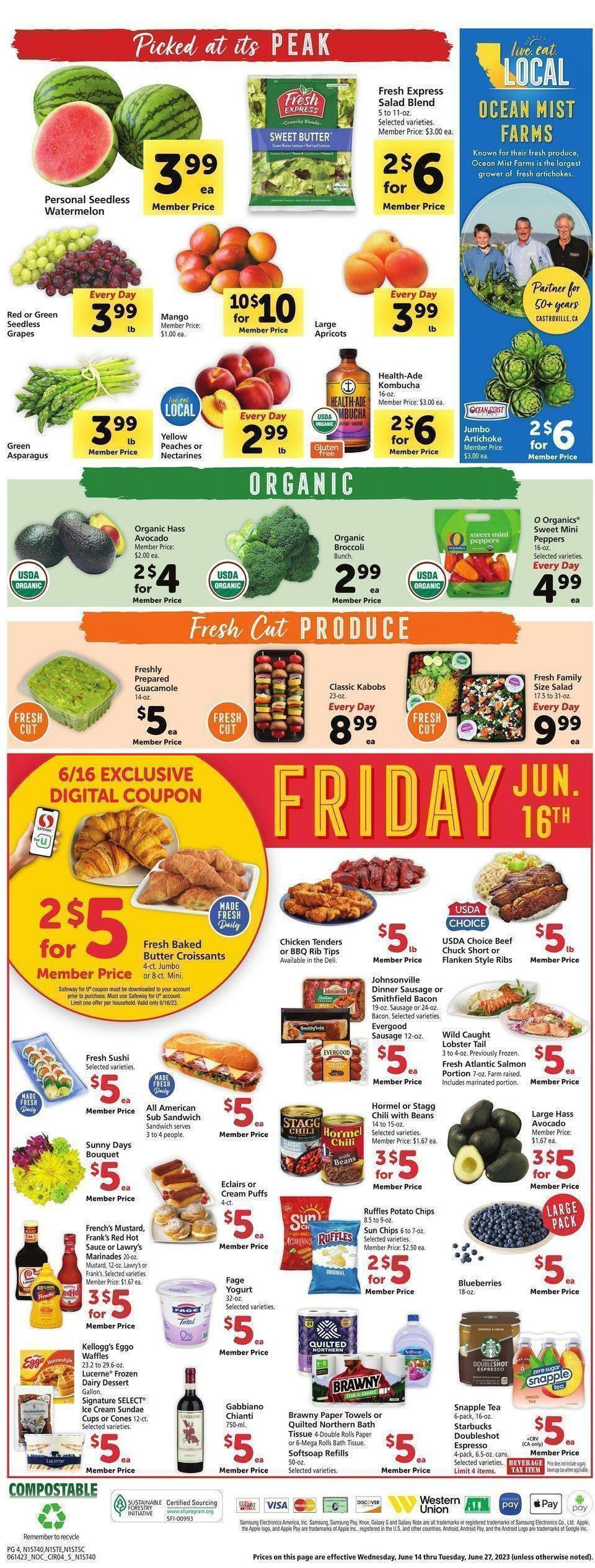 Safeway Weekly Ad from June 14