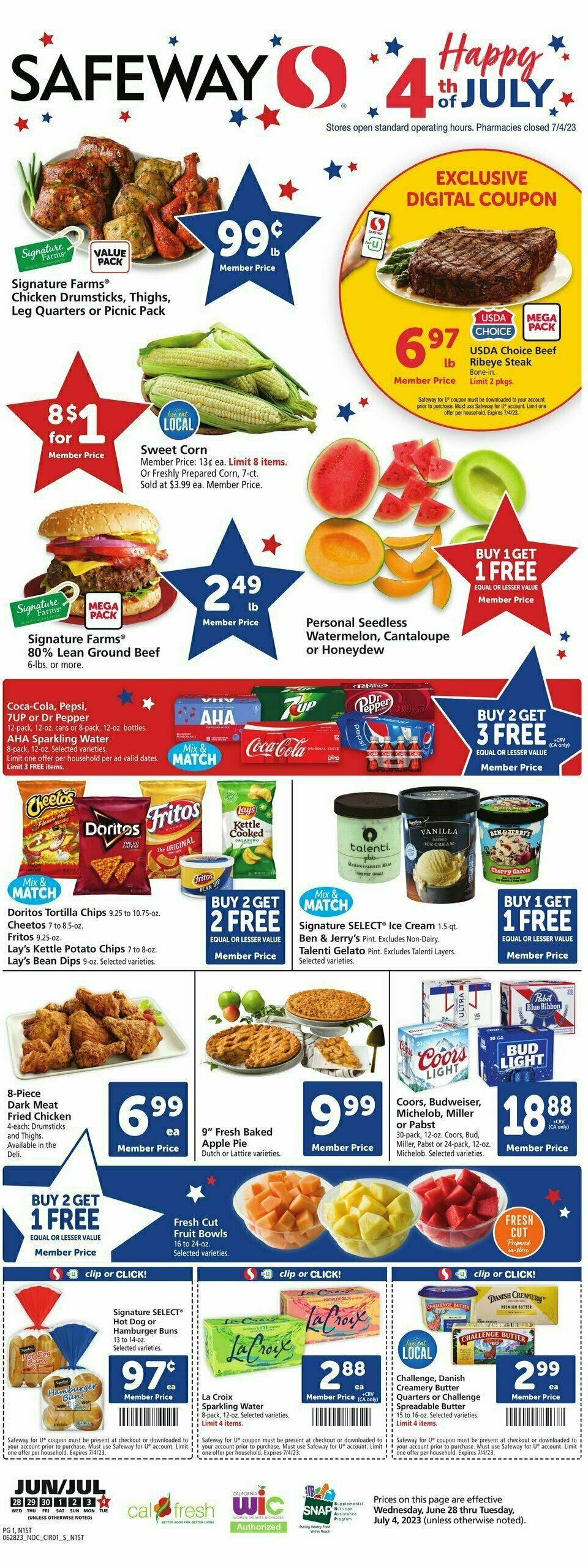 Safeway Weekly Ad from June 28