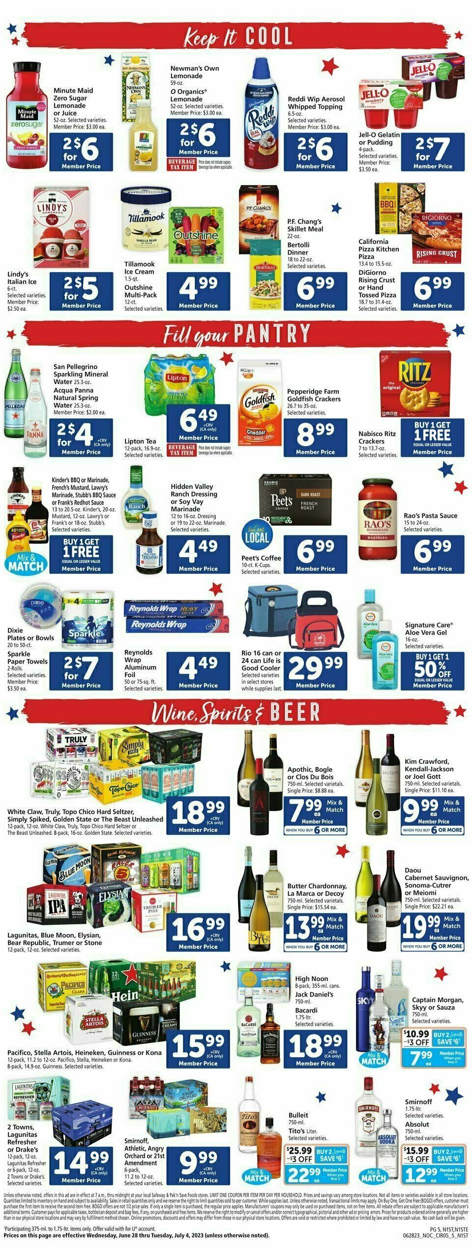 Safeway Weekly Ad from June 28
