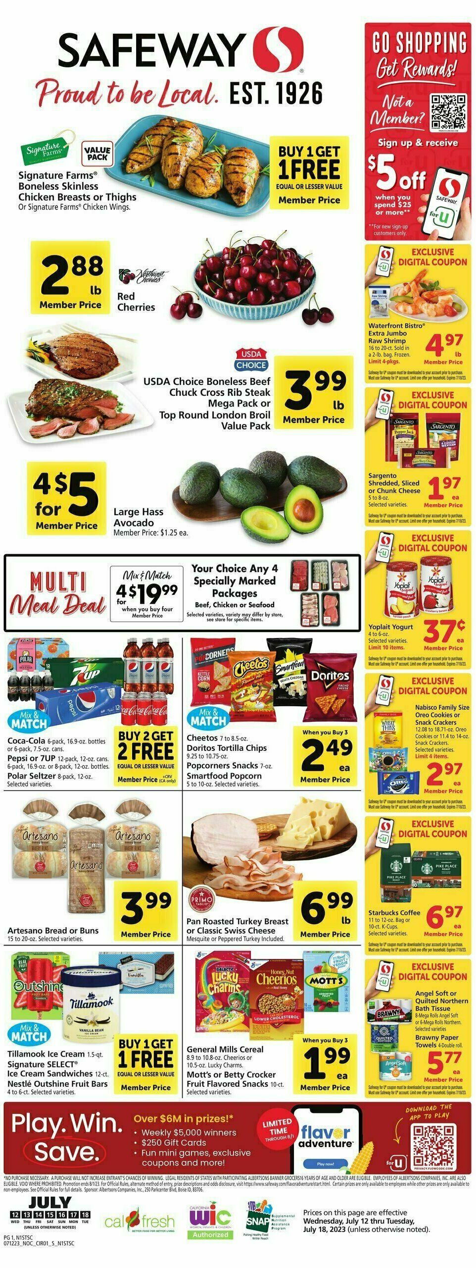 Safeway Weekly Ad from July 12