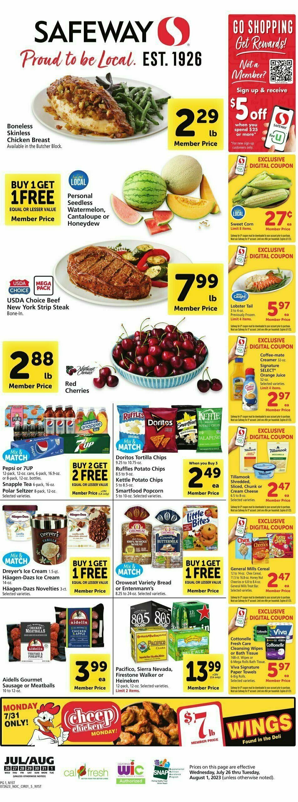 Safeway Weekly Ad from July 26