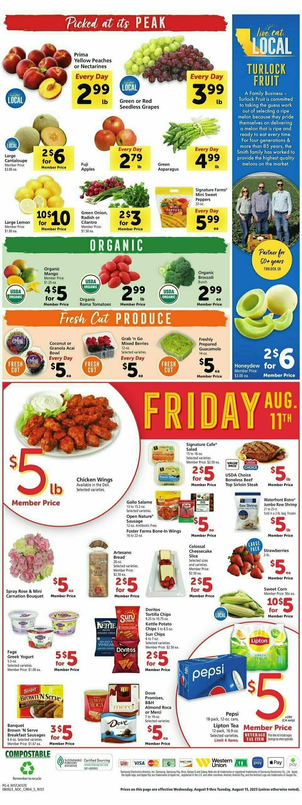 Safeway Weekly Ad from August 9