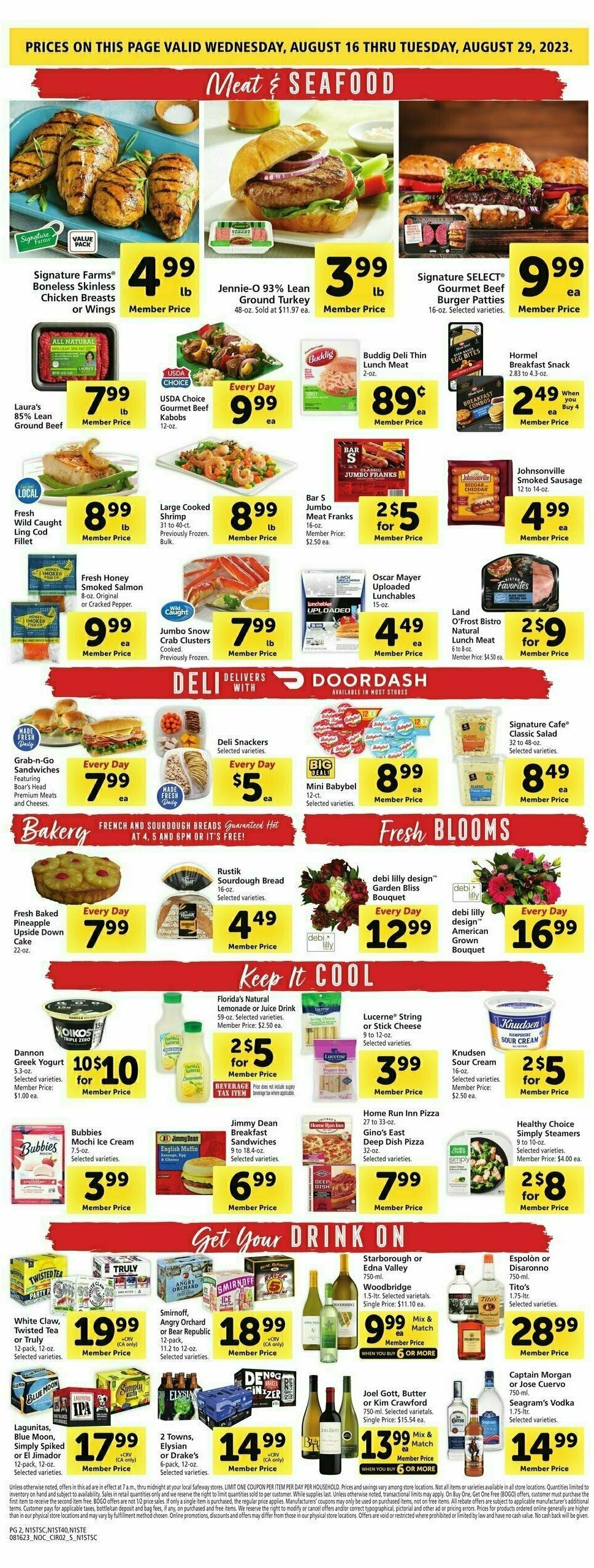 Safeway Weekly Ad from August 16