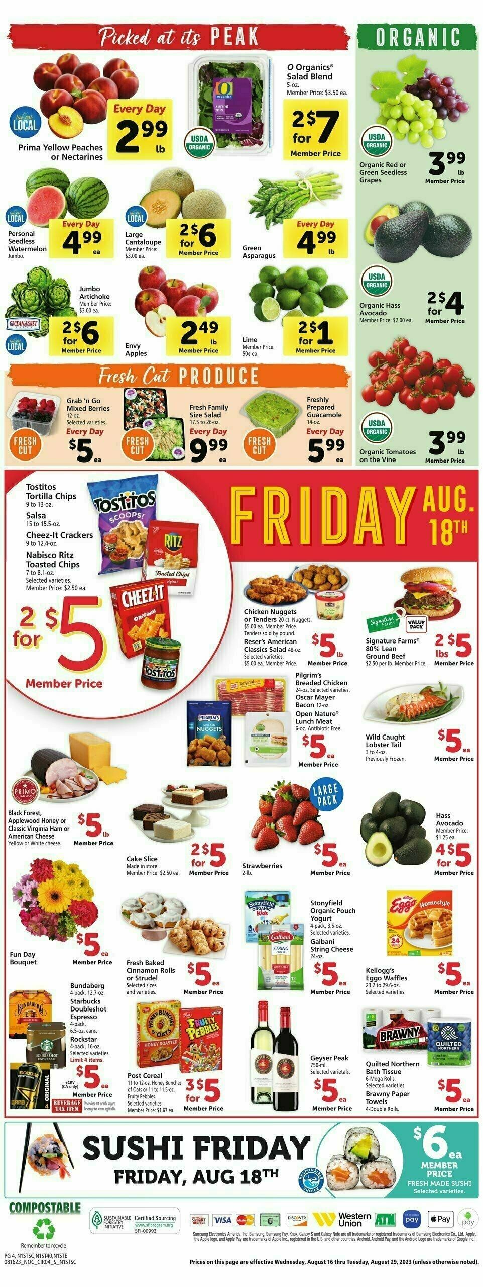 Safeway Weekly Ad from August 16