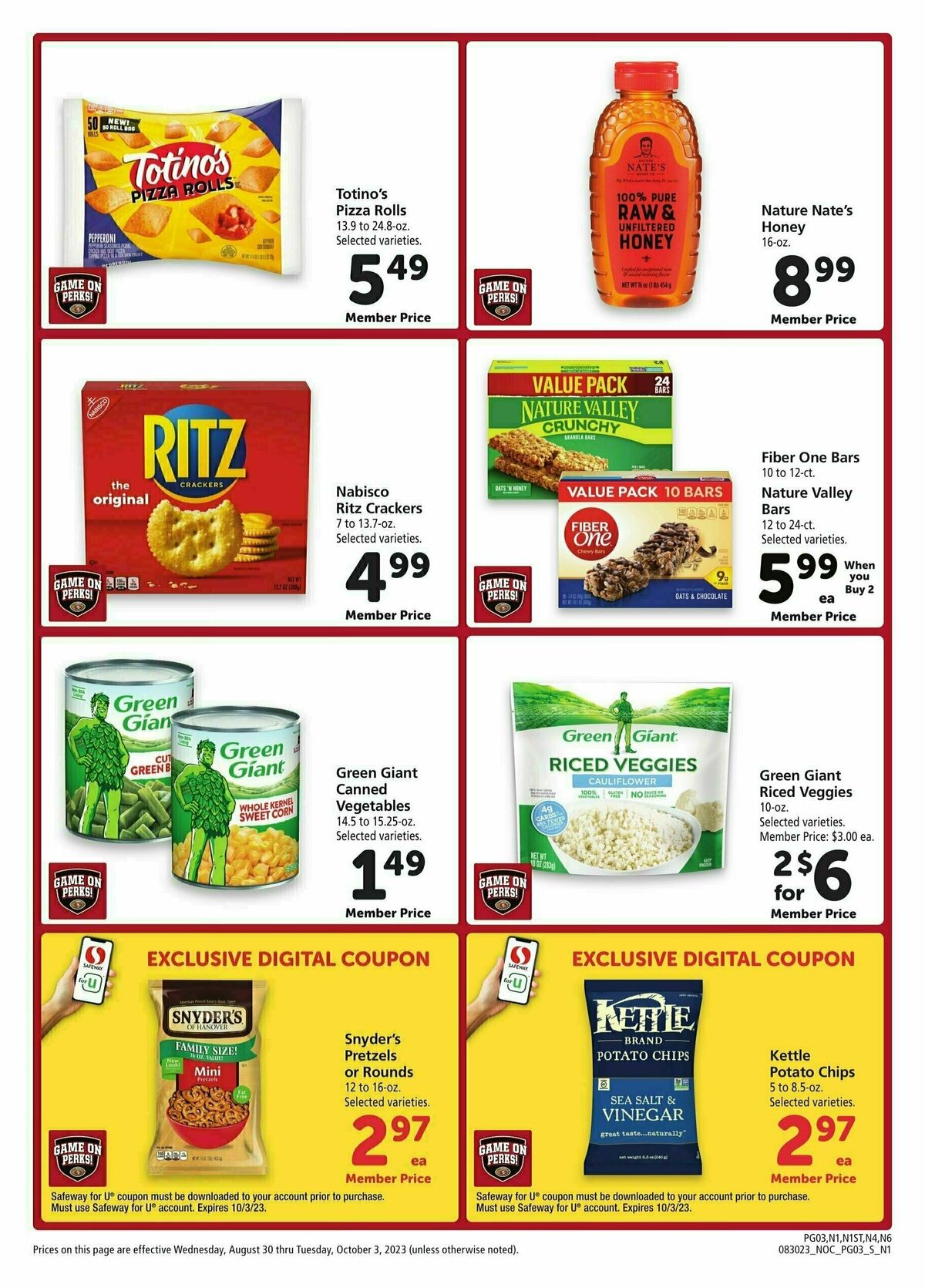 Safeway Big Book of Savings Weekly Ad from August 30