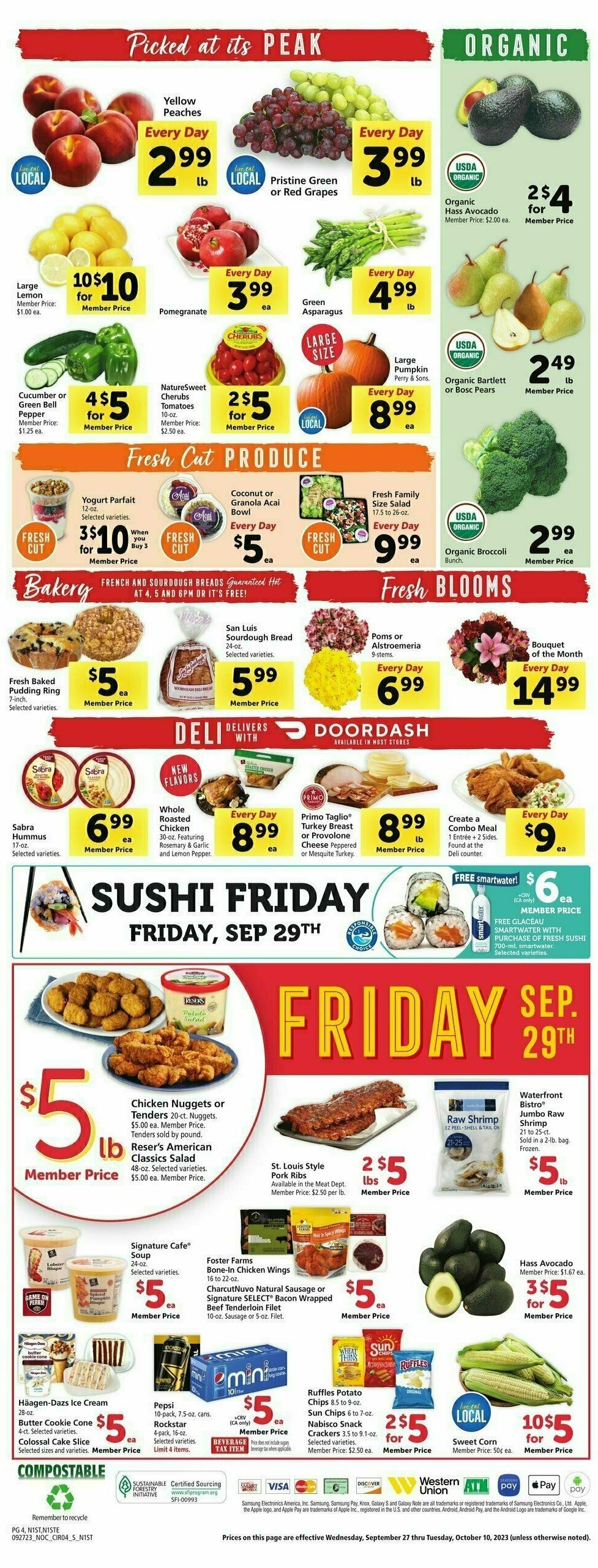 Safeway Weekly Ad from September 27
