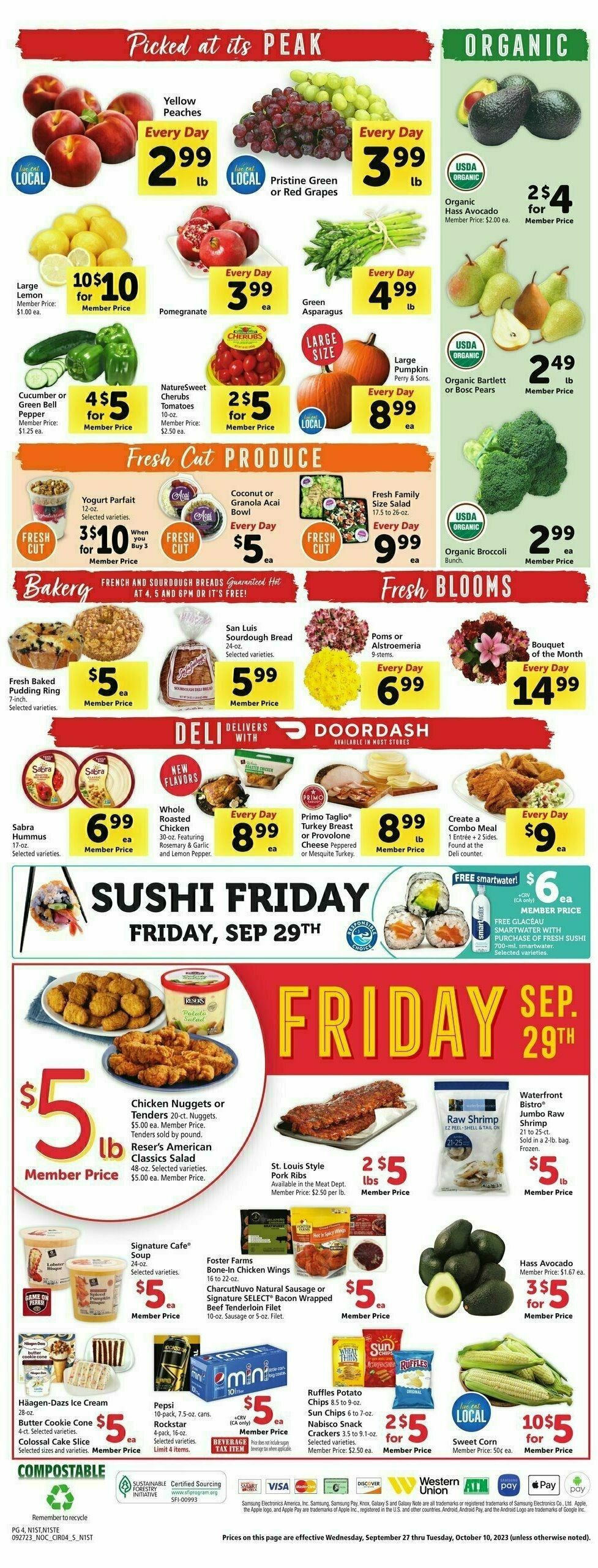 Safeway Weekly Ad from September 27