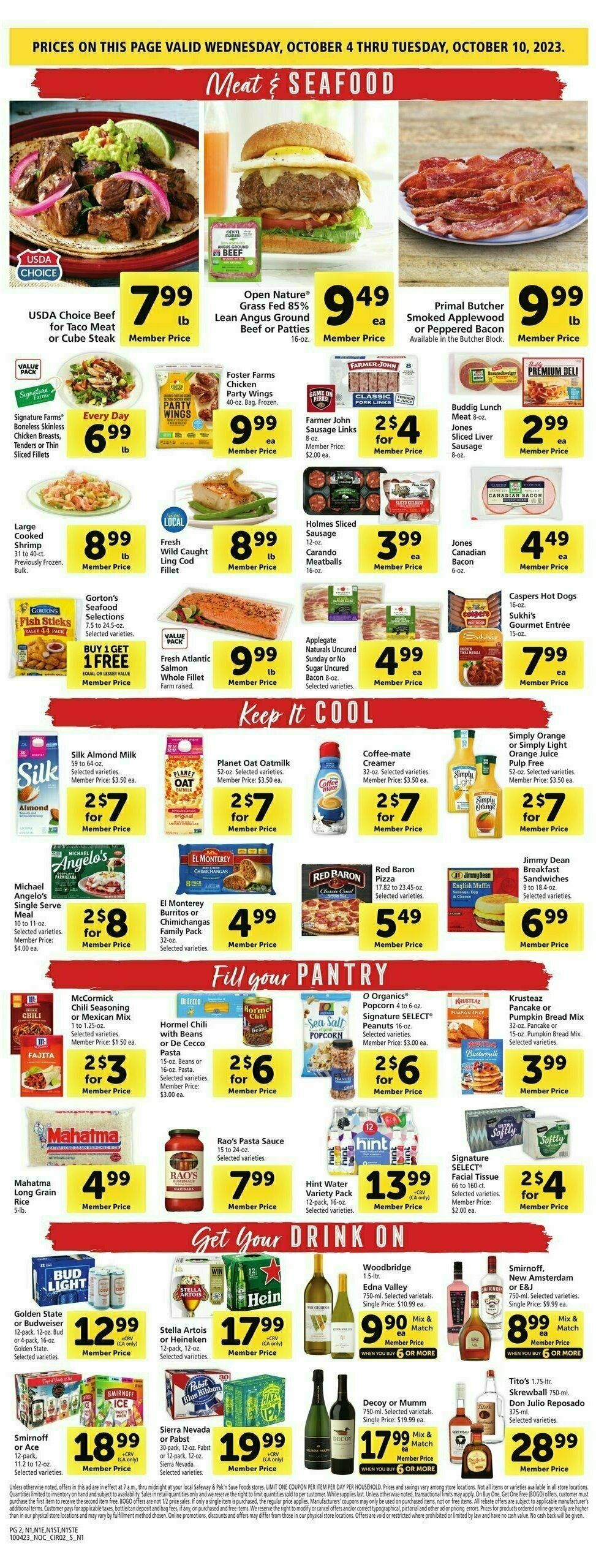 Safeway Weekly Ad from October 4